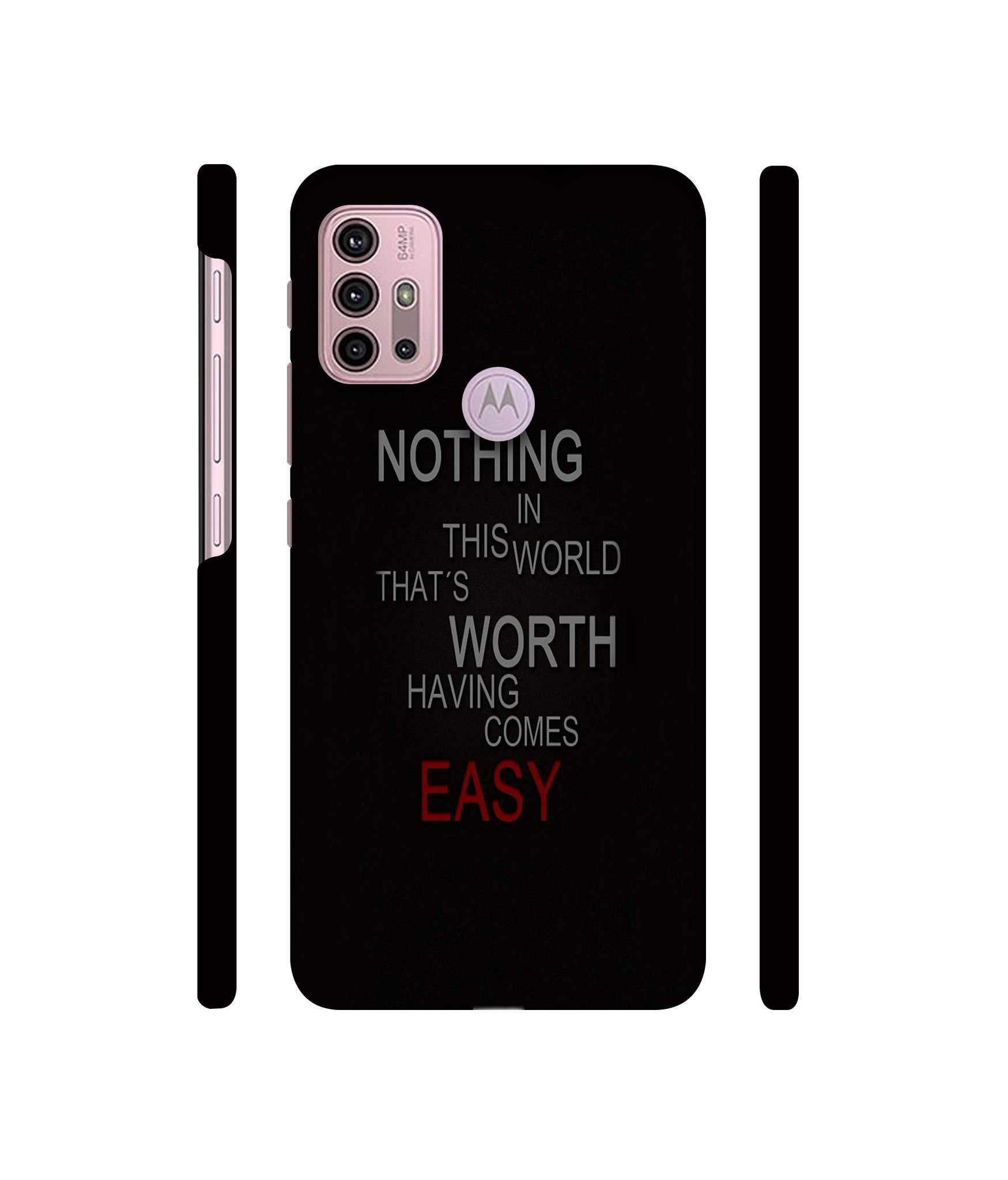 Life Quotes Designer Hard Back Cover for Motorola Moto G30 / Moto G10 Power