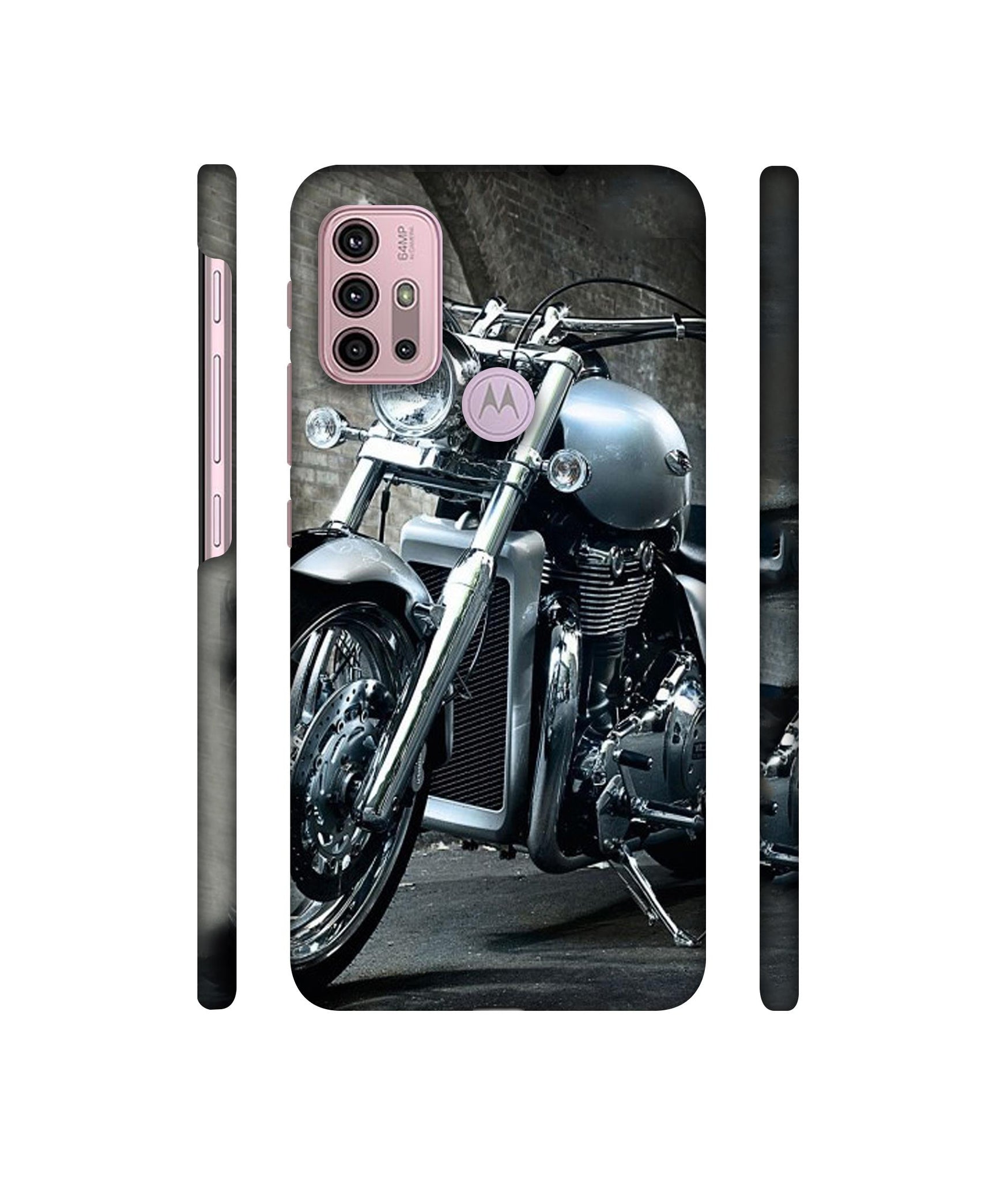 Motorcycle Designer Hard Back Cover for Motorola Moto G30 / Moto G10 Power