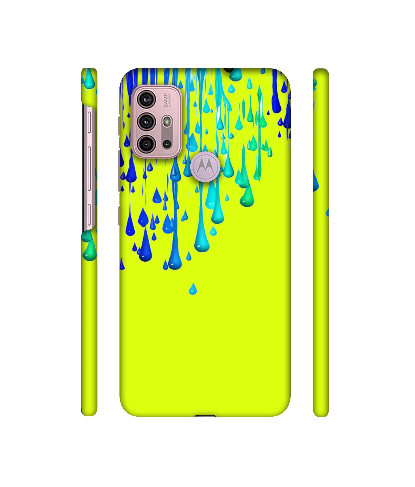 Neon Paint Designer Hard Back Cover for Motorola Moto G30 / Moto G10 Power