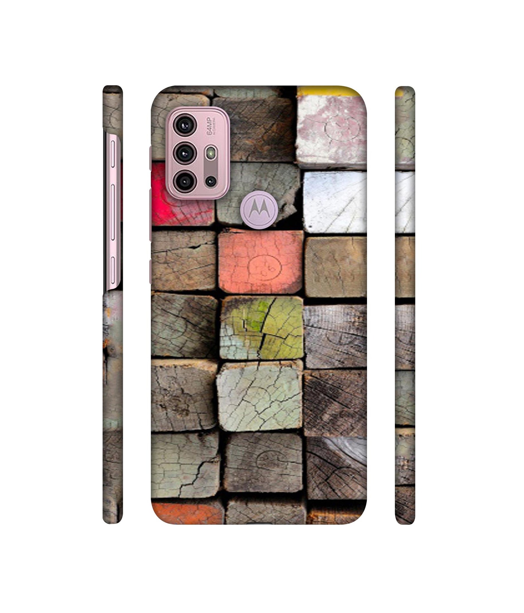 Wood Lumber Paint Designer Hard Back Cover for Motorola Moto G30 / Moto G10 Power
