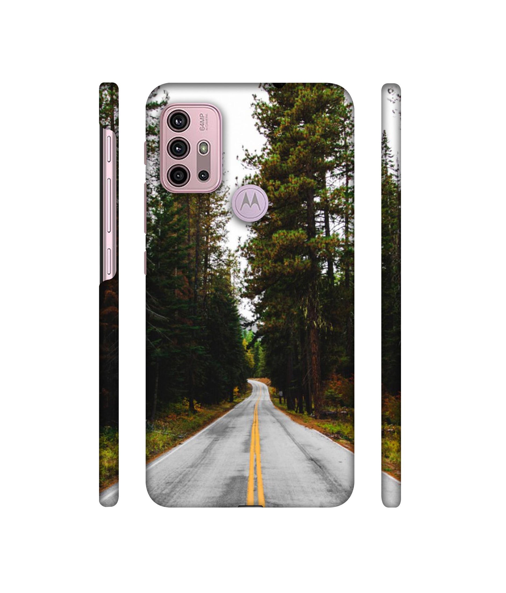 Road Photo Designer Hard Back Cover for Motorola Moto G30 / Moto G10 Power