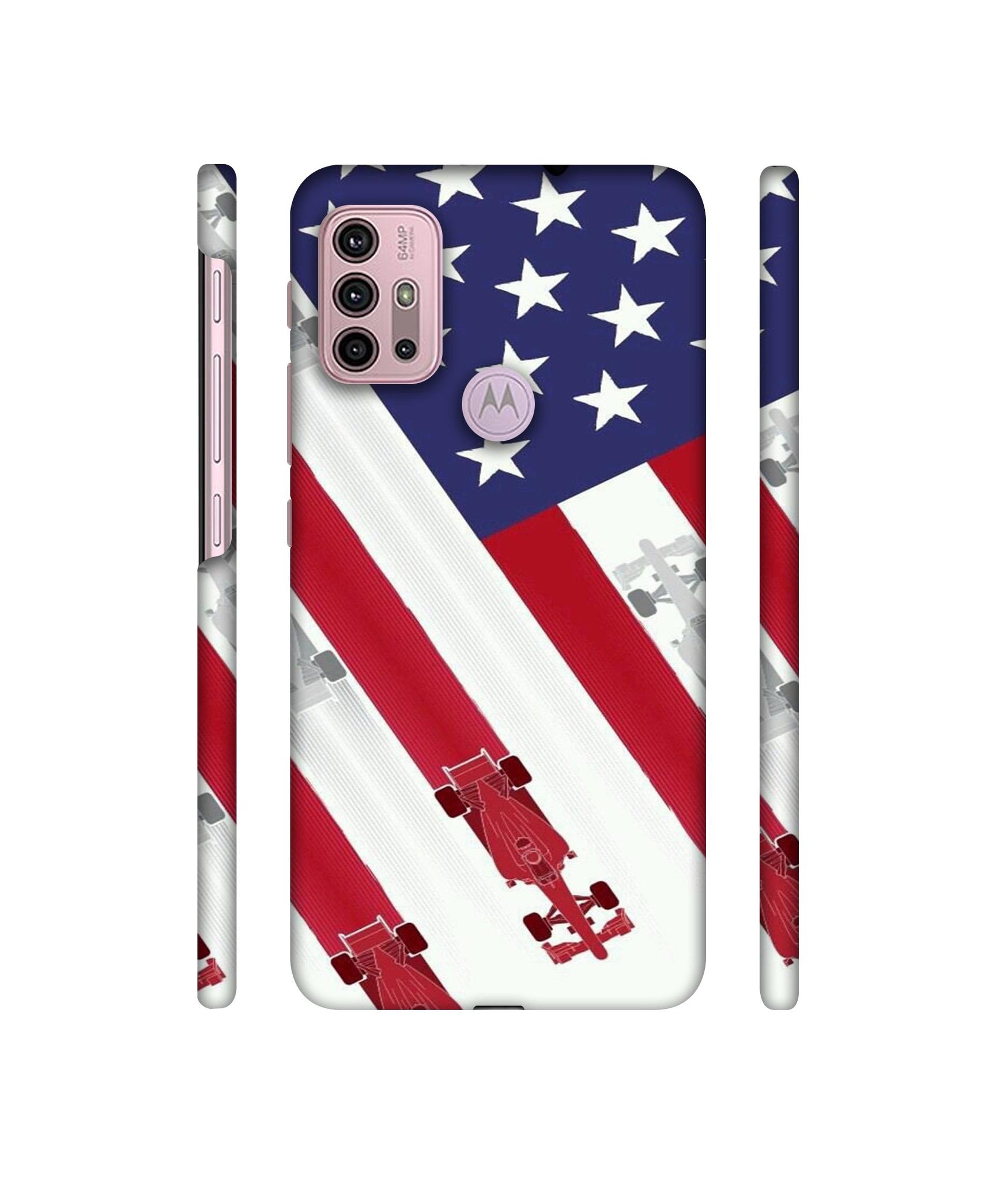 Ferrari On the Zoom Print Designer Hard Back Cover for Motorola Moto G30 / Moto G10 Power