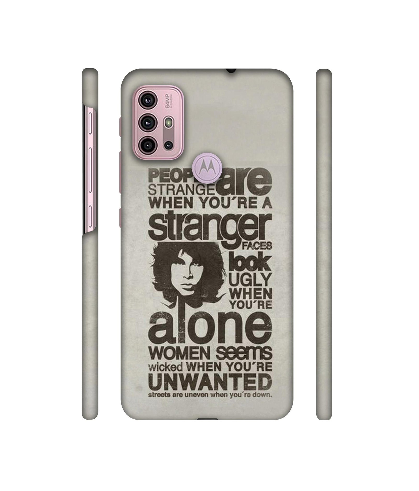 Quotes Pattern Designer Hard Back Cover for Motorola Moto G30 / Moto G10 Power