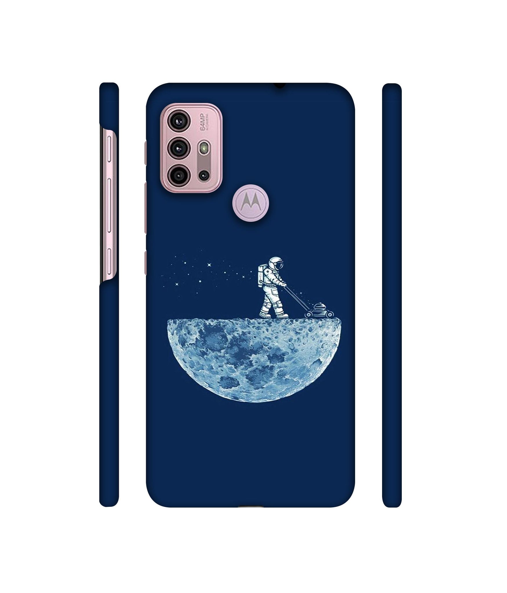 Moon Walk Designer Hard Back Cover for Motorola Moto G30 / Moto G10 Power