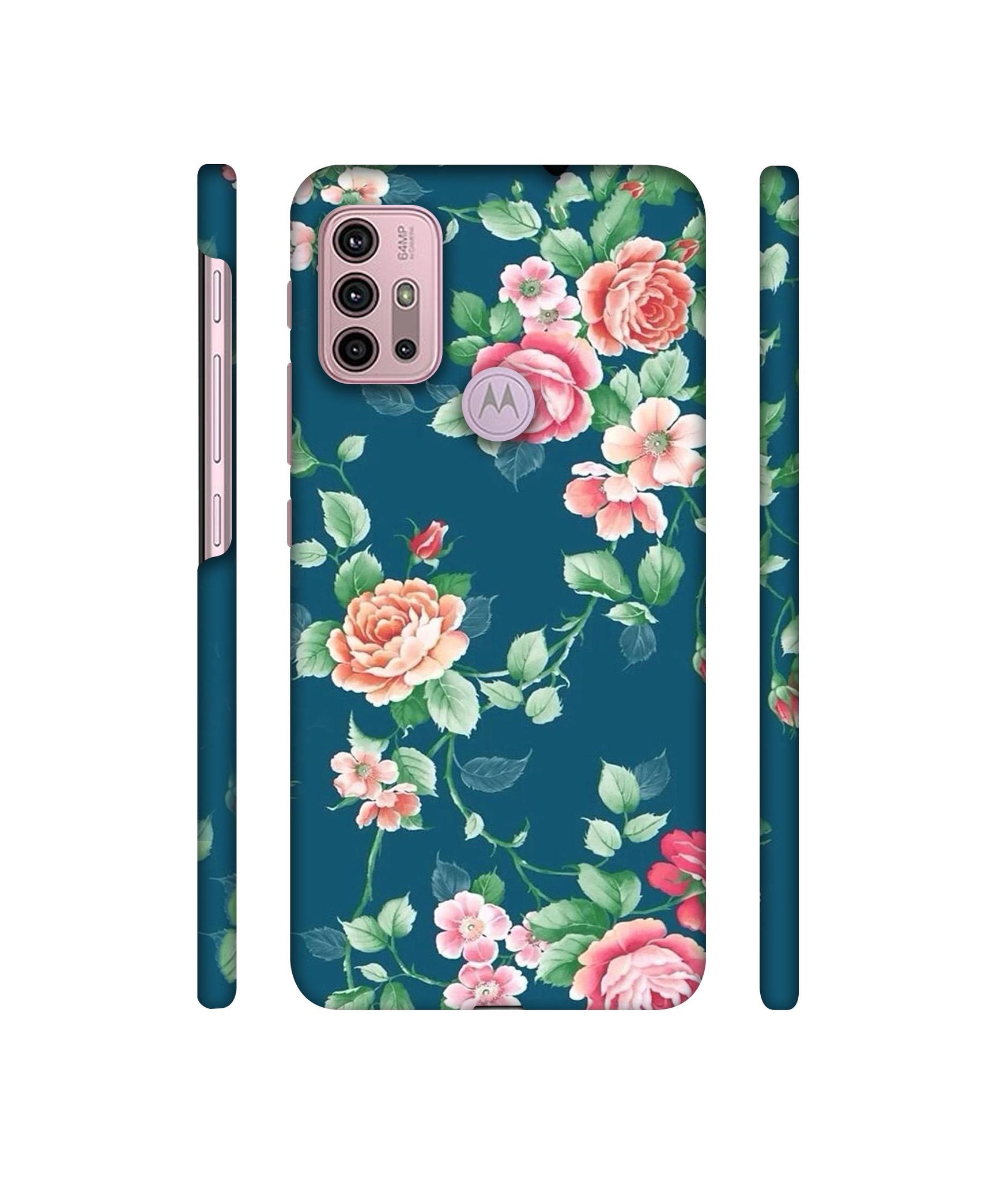 Vintage Floral Designer Hard Back Cover for Motorola Moto G30 / Moto G10 Power