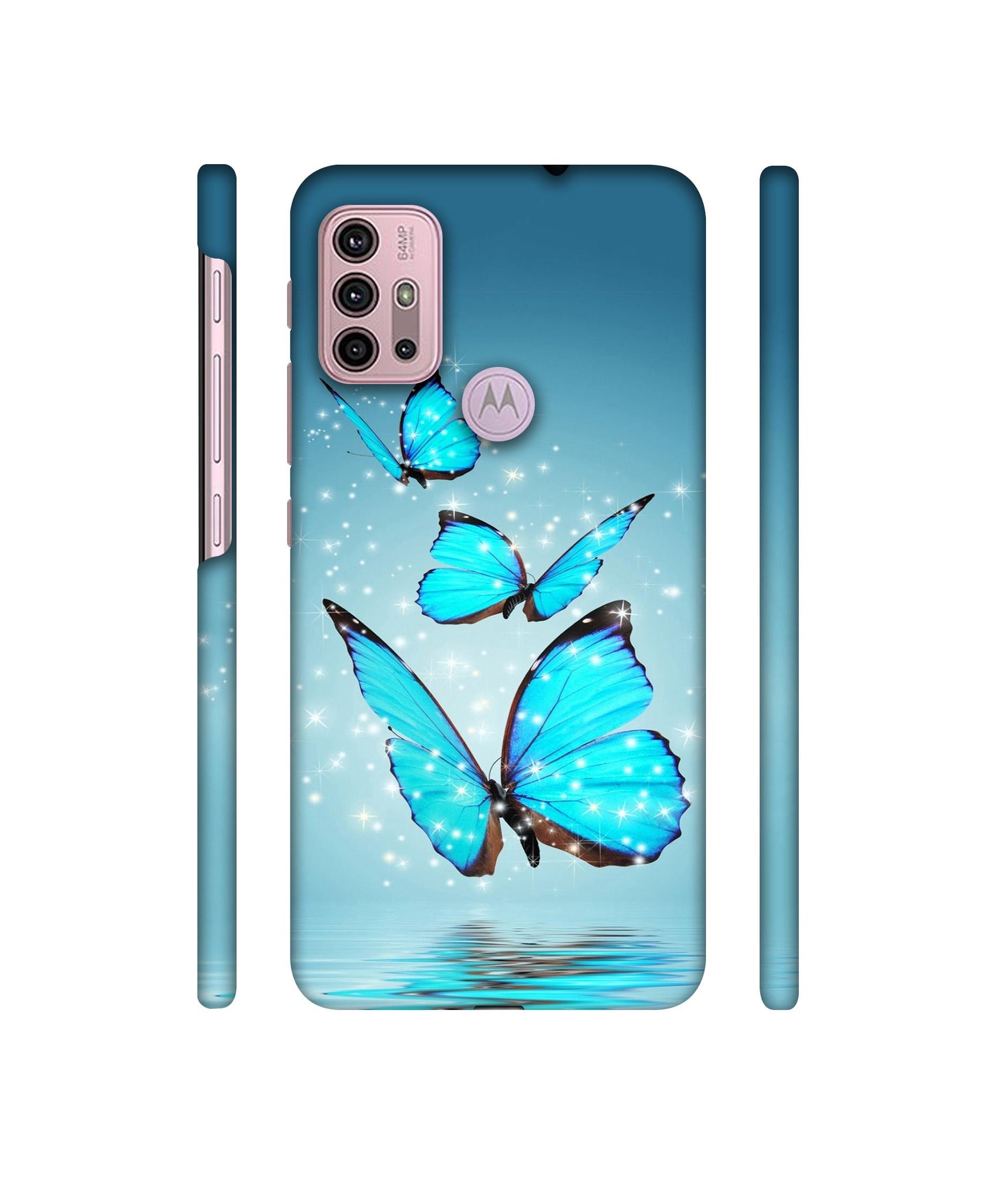 Flying Butterflies Designer Hard Back Cover for Motorola Moto G30 / Moto G10 Power