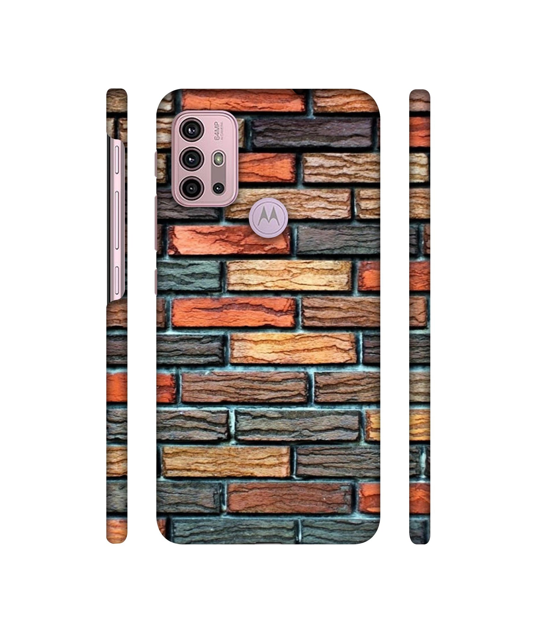 Brick Wall Designer Hard Back Cover for Motorola Moto G30 / Moto G10 Power