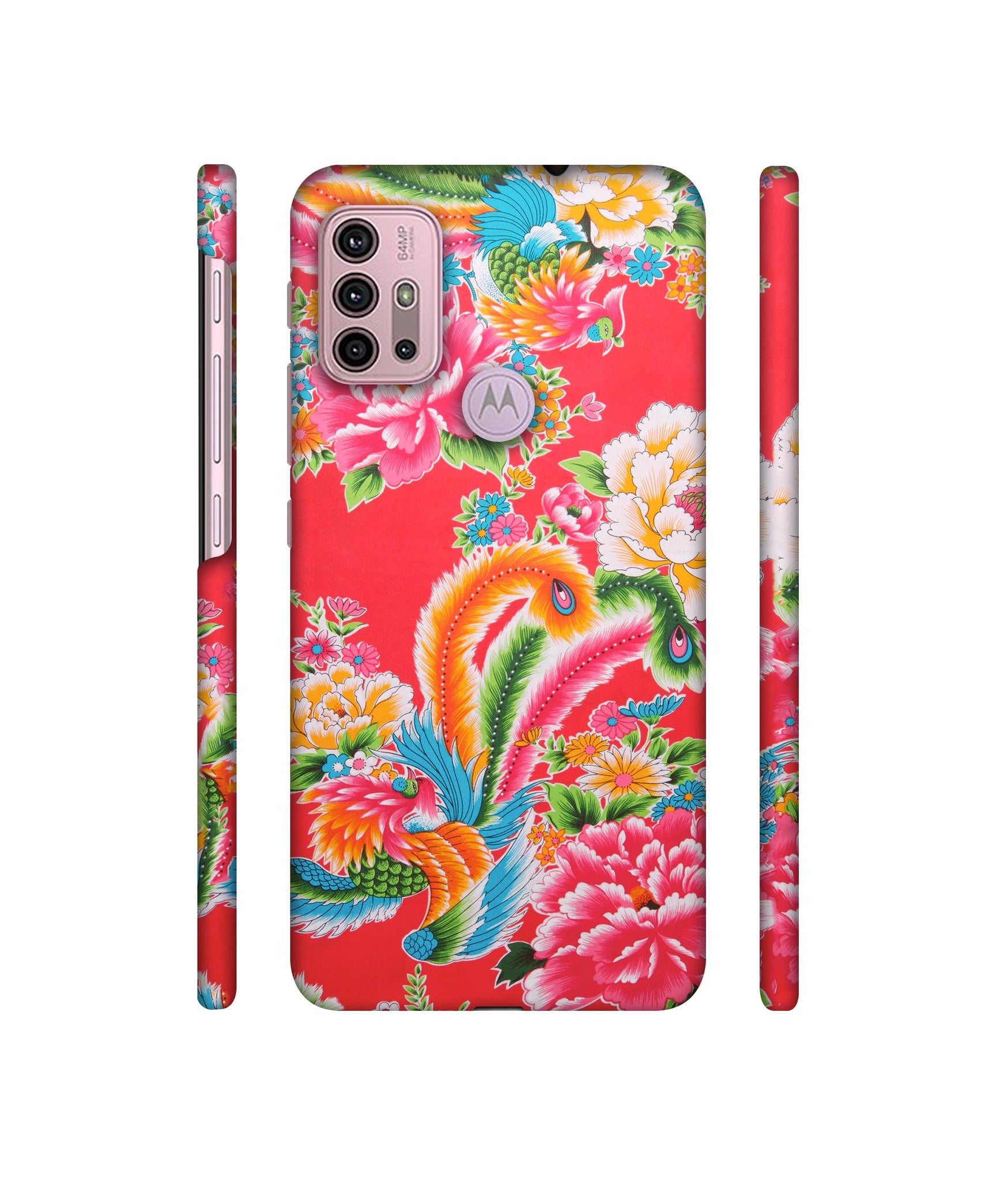 Cute Floral Pattern Print Designer Hard Back Cover for Motorola Moto G30 / Moto G10 Power