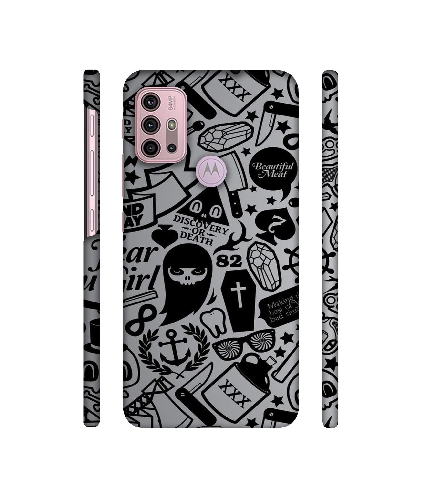 Discover Or Death Designer Hard Back Cover for Motorola Moto G30 / Moto G10 Power