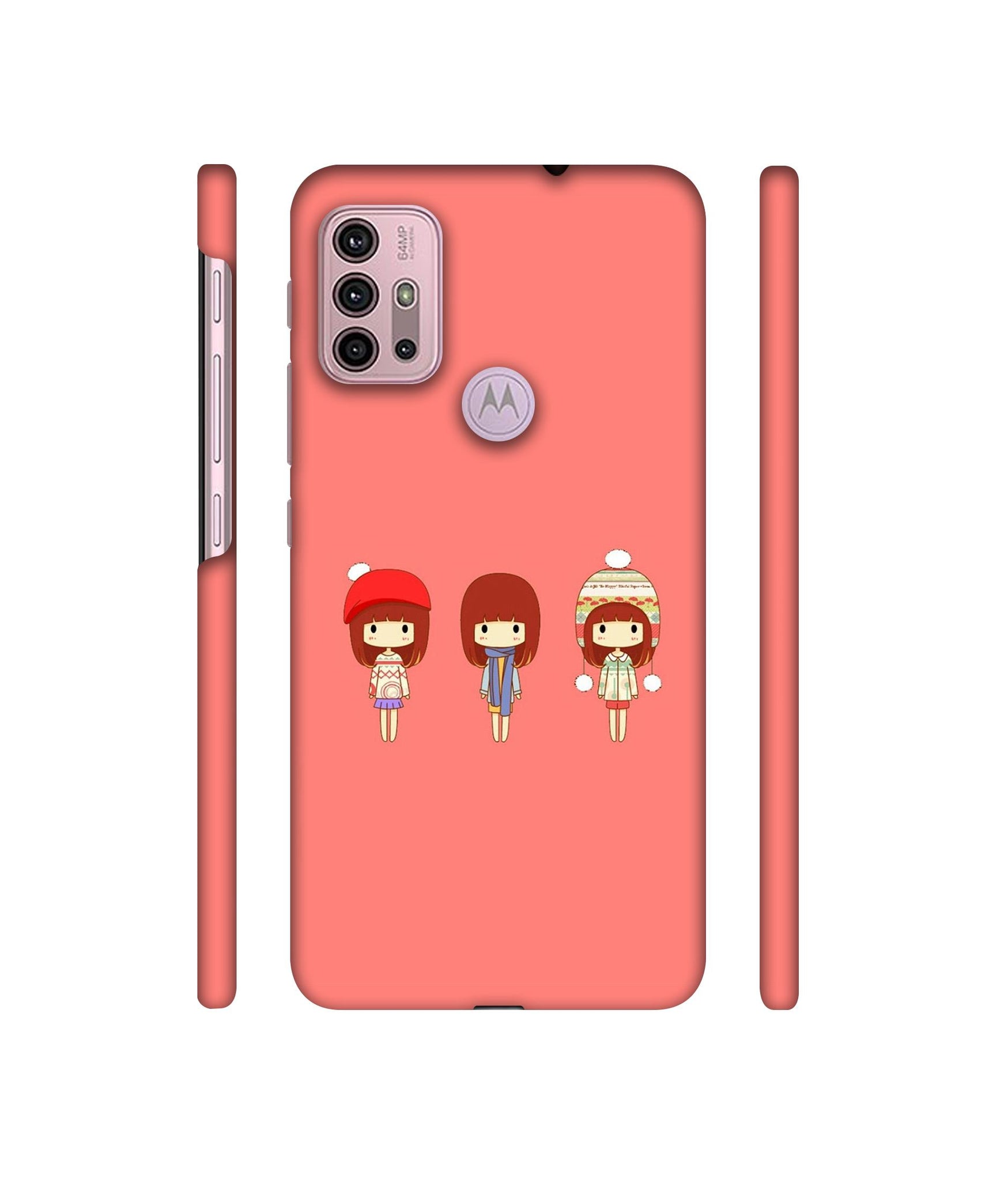 Cute Girls Designer Hard Back Cover for Motorola Moto G30 / Moto G10 Power