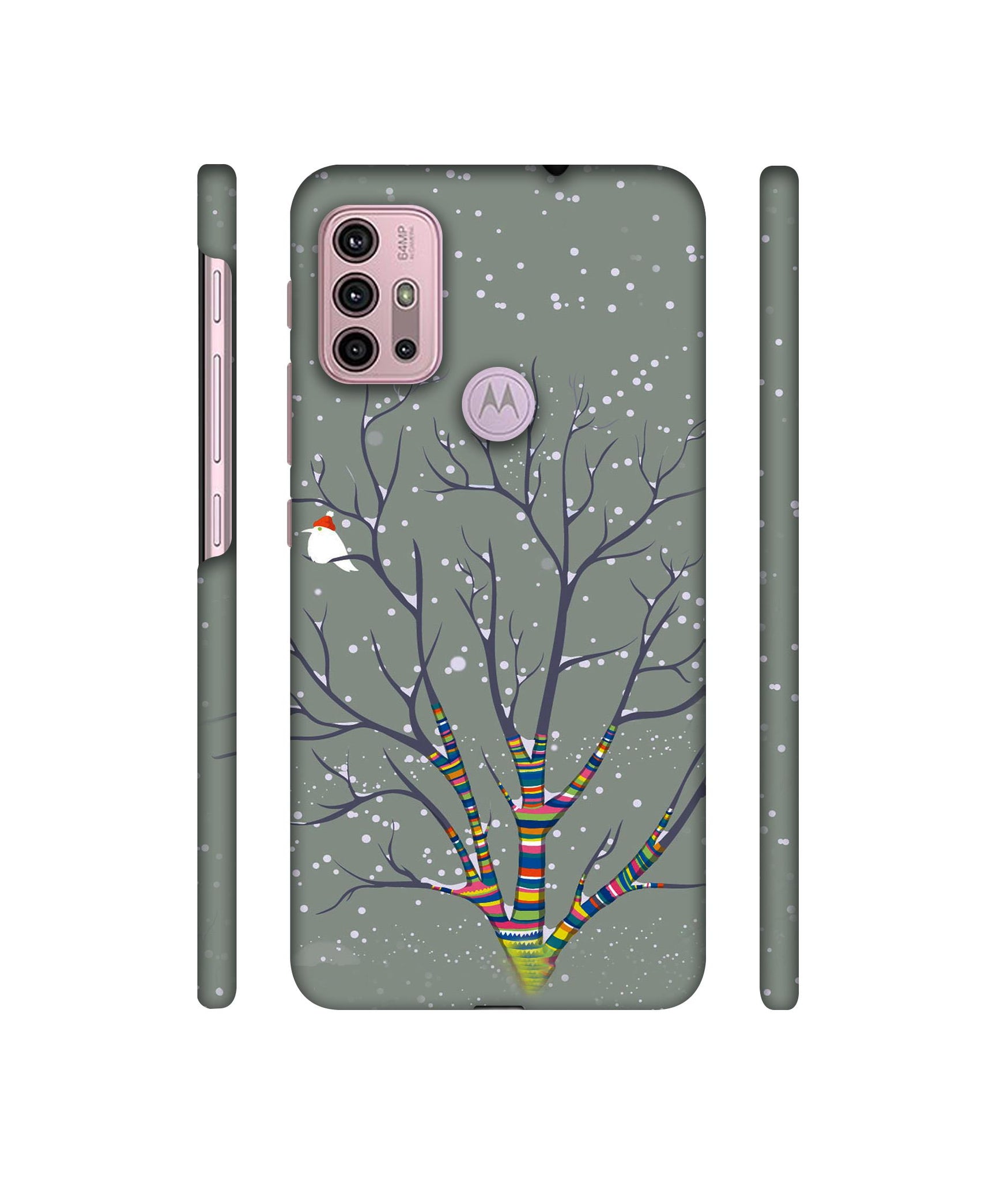 Winter Pattern Print Designer Hard Back Cover for Motorola Moto G30 / Moto G10 Power