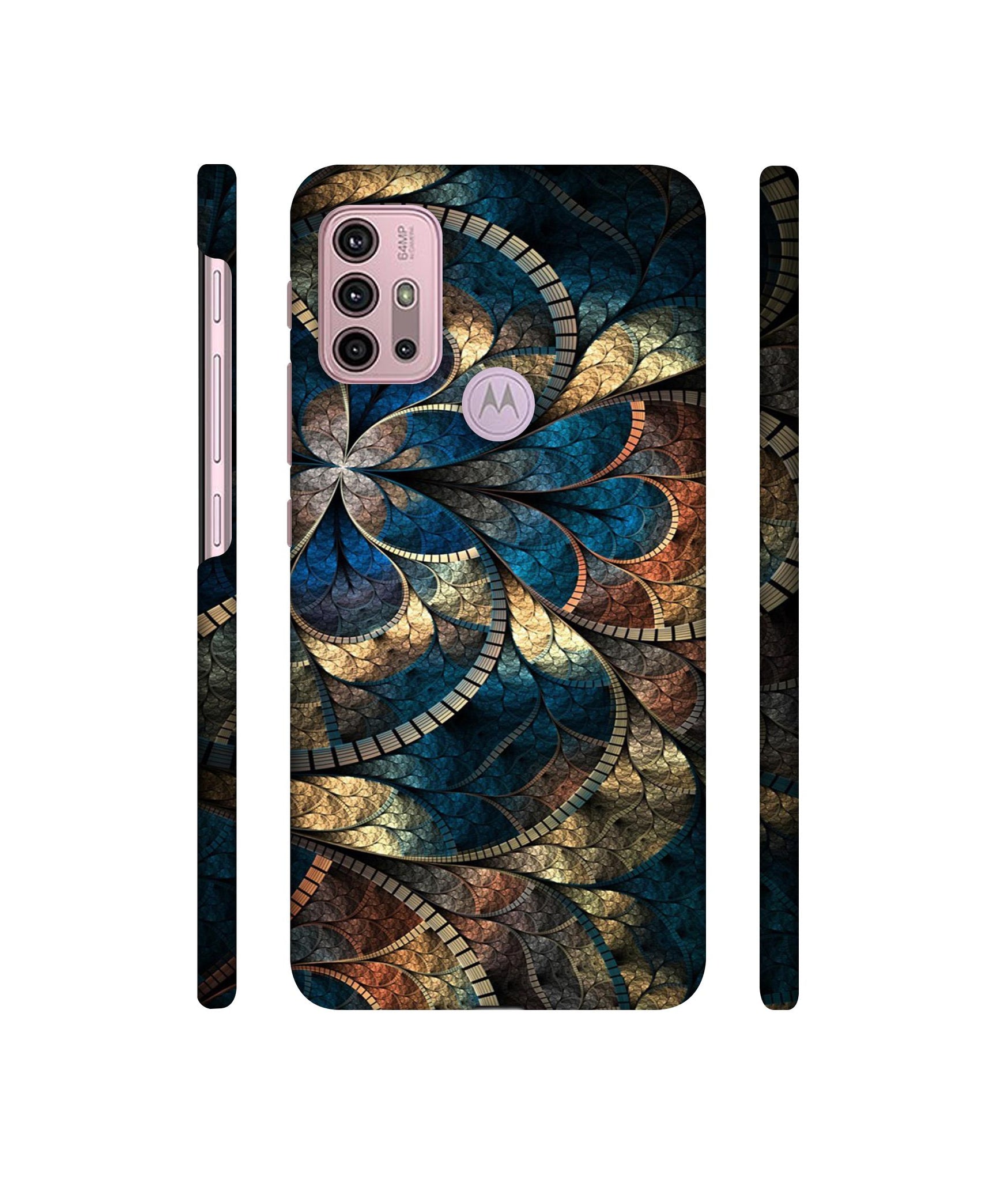 Fractional Pattern Designer Hard Back Cover for Motorola Moto G30 / Moto G10 Power