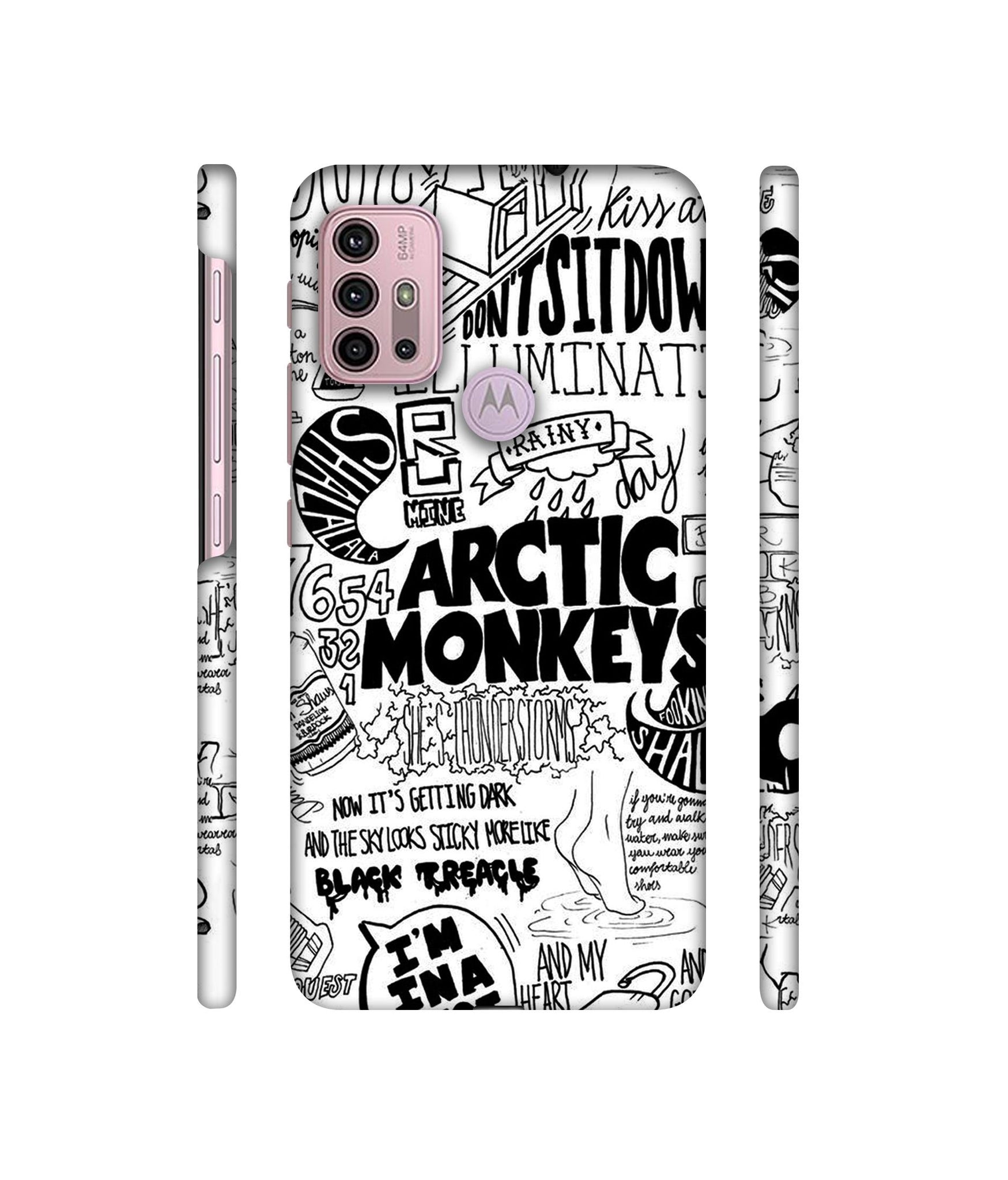 Arctic Monkeys Pattern Designer Hard Back Cover for Motorola Moto G30 / Moto G10 Power