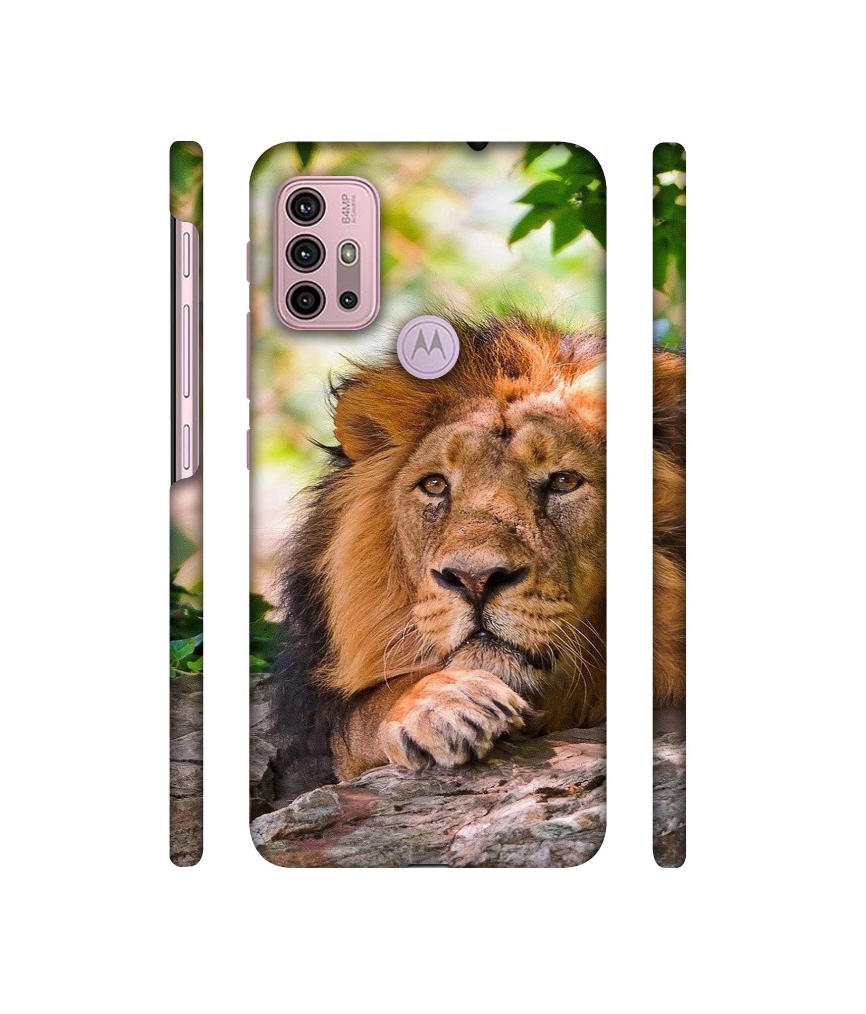 Tiger Pattern Print Designer Hard Back Cover for Motorola Moto G30 / Moto G10 Power