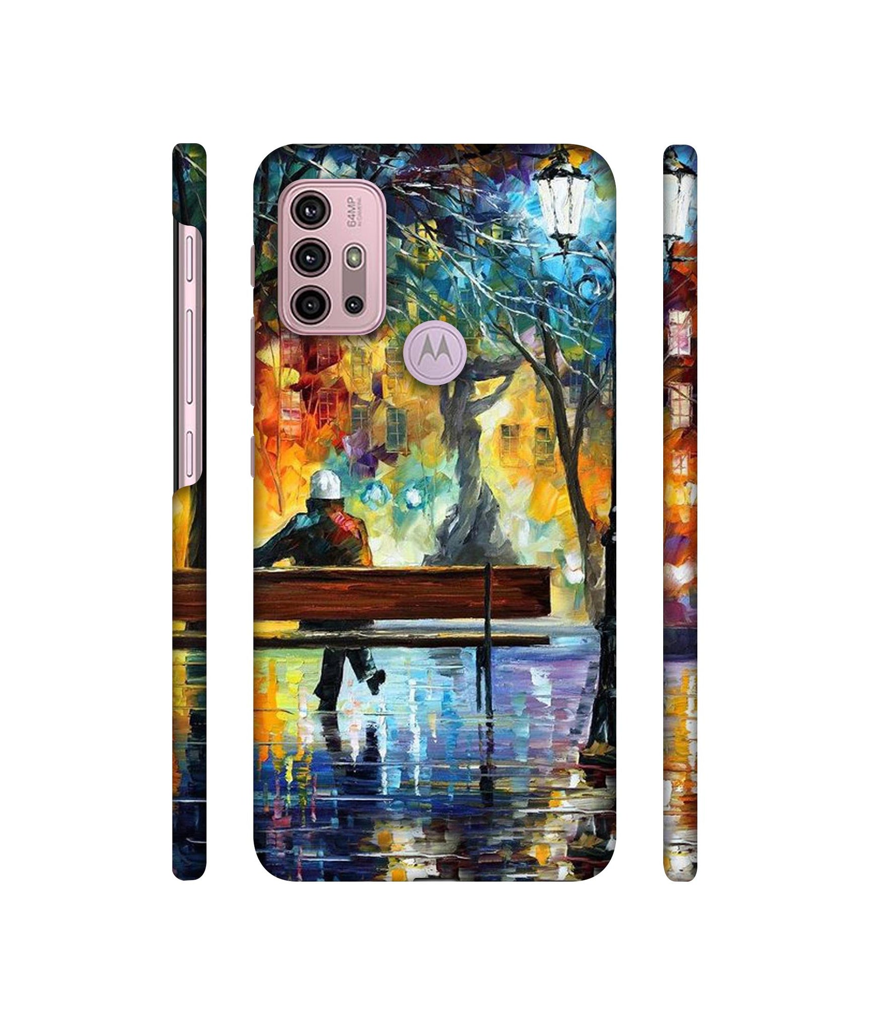 Man Resting Designer Hard Back Cover for Motorola Moto G30 / Moto G10 Power