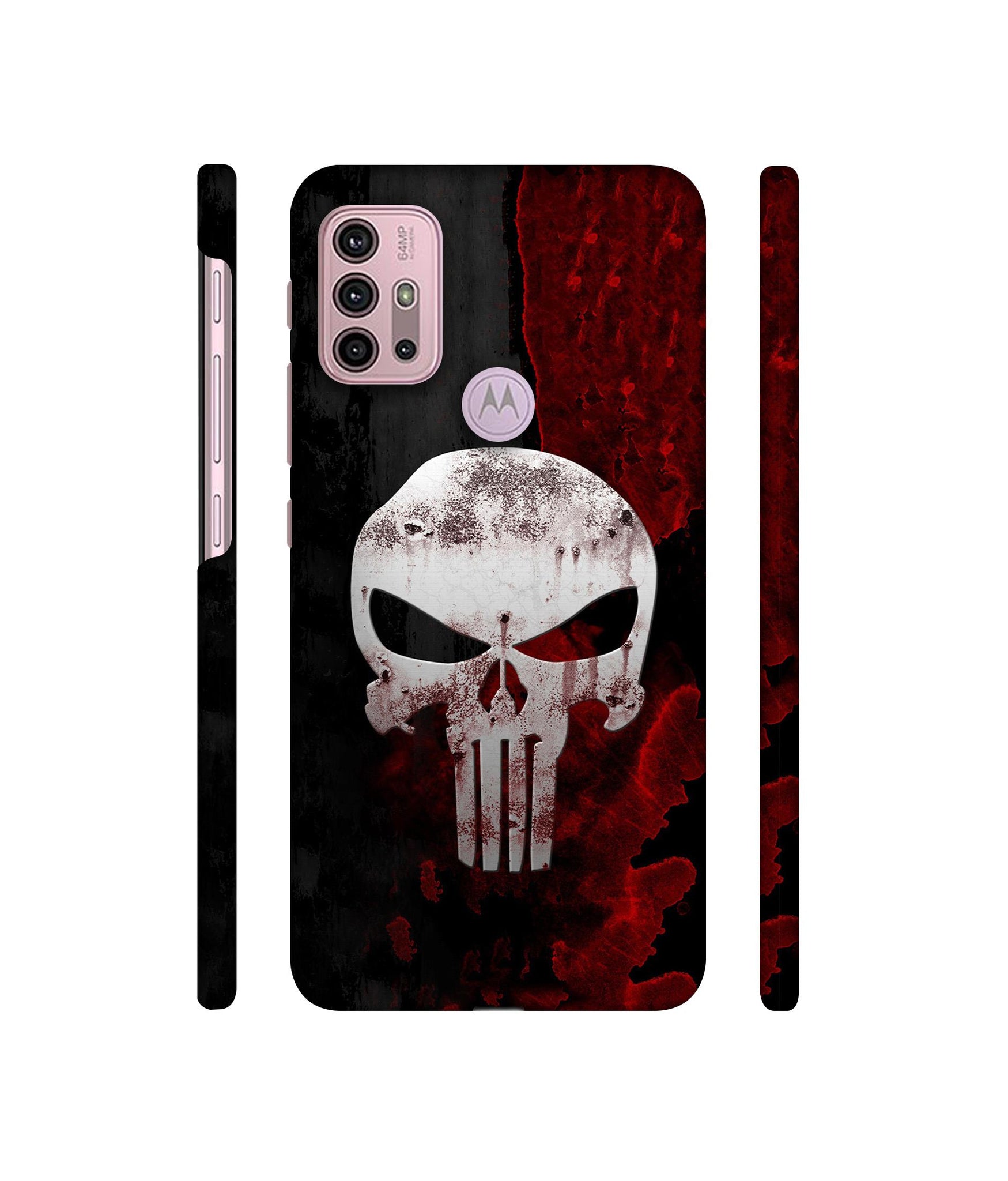 Punisher Skull Designer Hard Back Cover for Motorola Moto G30 / Moto G10 Power