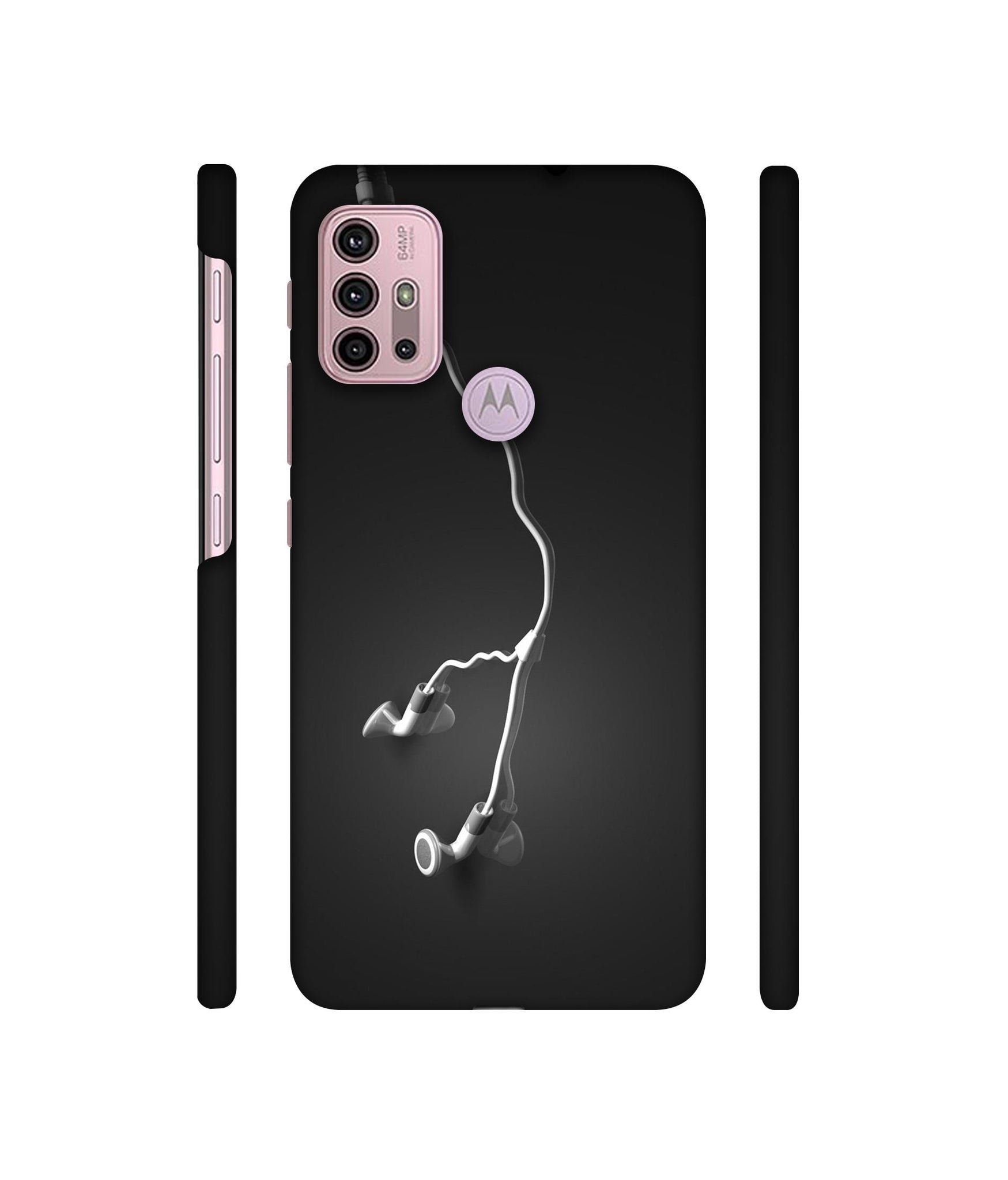 Headphone Designer Hard Back Cover for Motorola Moto G30 / Moto G10 Power