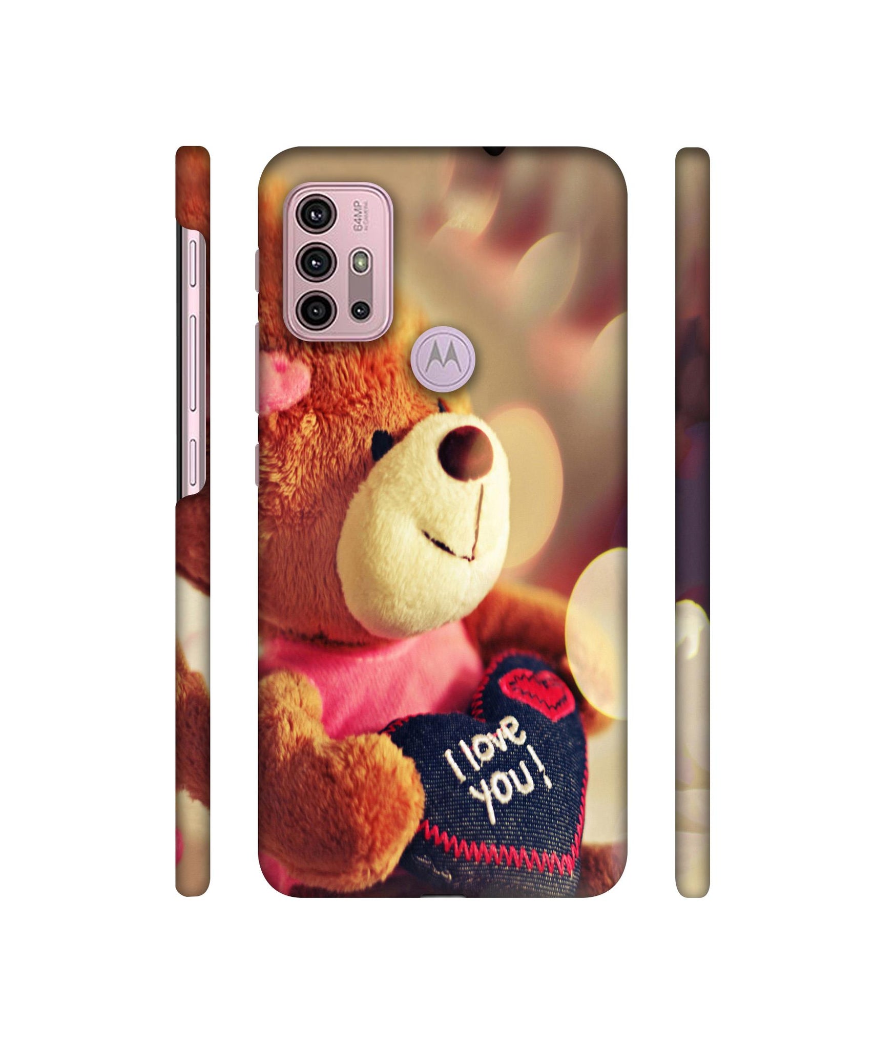 Teddy Bear Designer Hard Back Cover for Motorola Moto G30 / Moto G10 Power