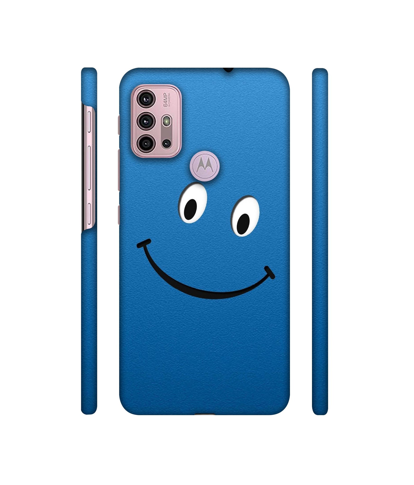 Happy Designer Hard Back Cover for Motorola Moto G30 / Moto G10 Power