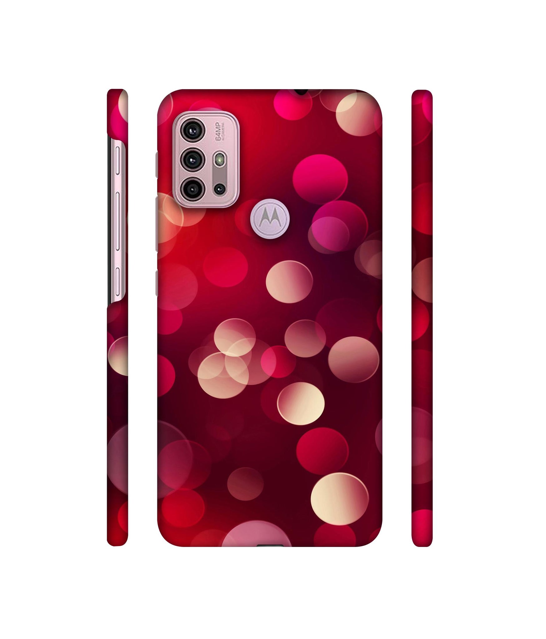 3D Circles Designer Hard Back Cover for Motorola Moto G30 / Moto G10 Power