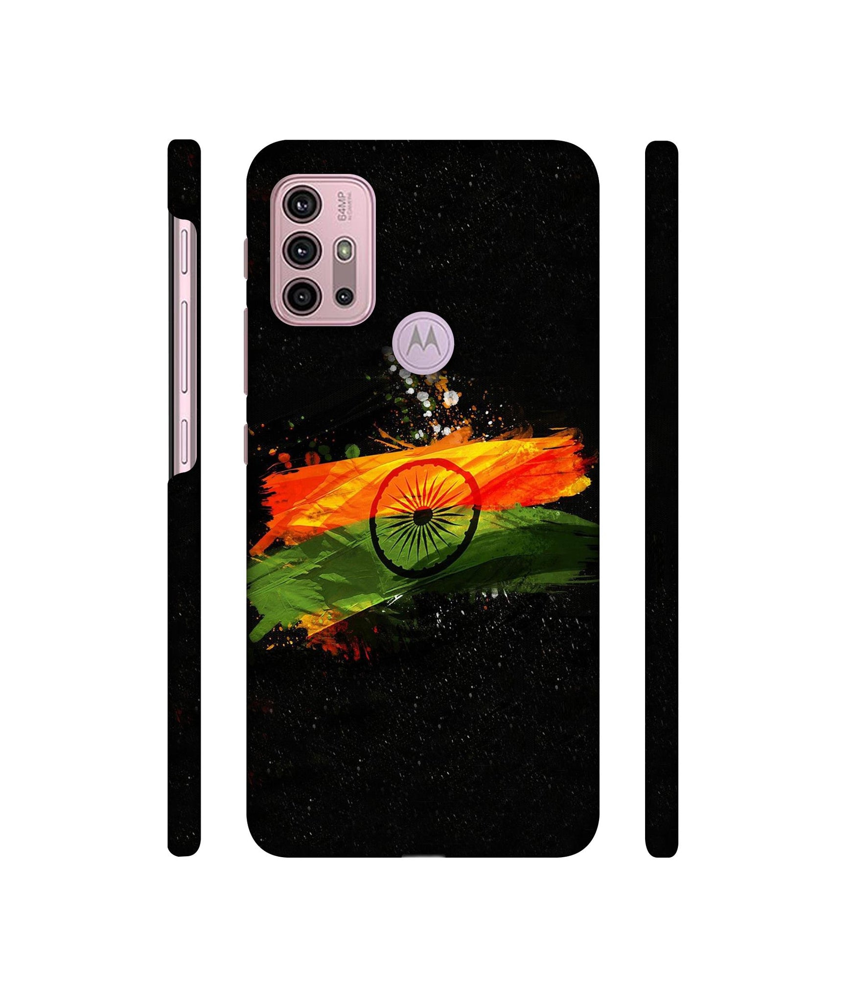 Indian Flag Designer Hard Back Cover for Motorola Moto G30 / Moto G10 Power