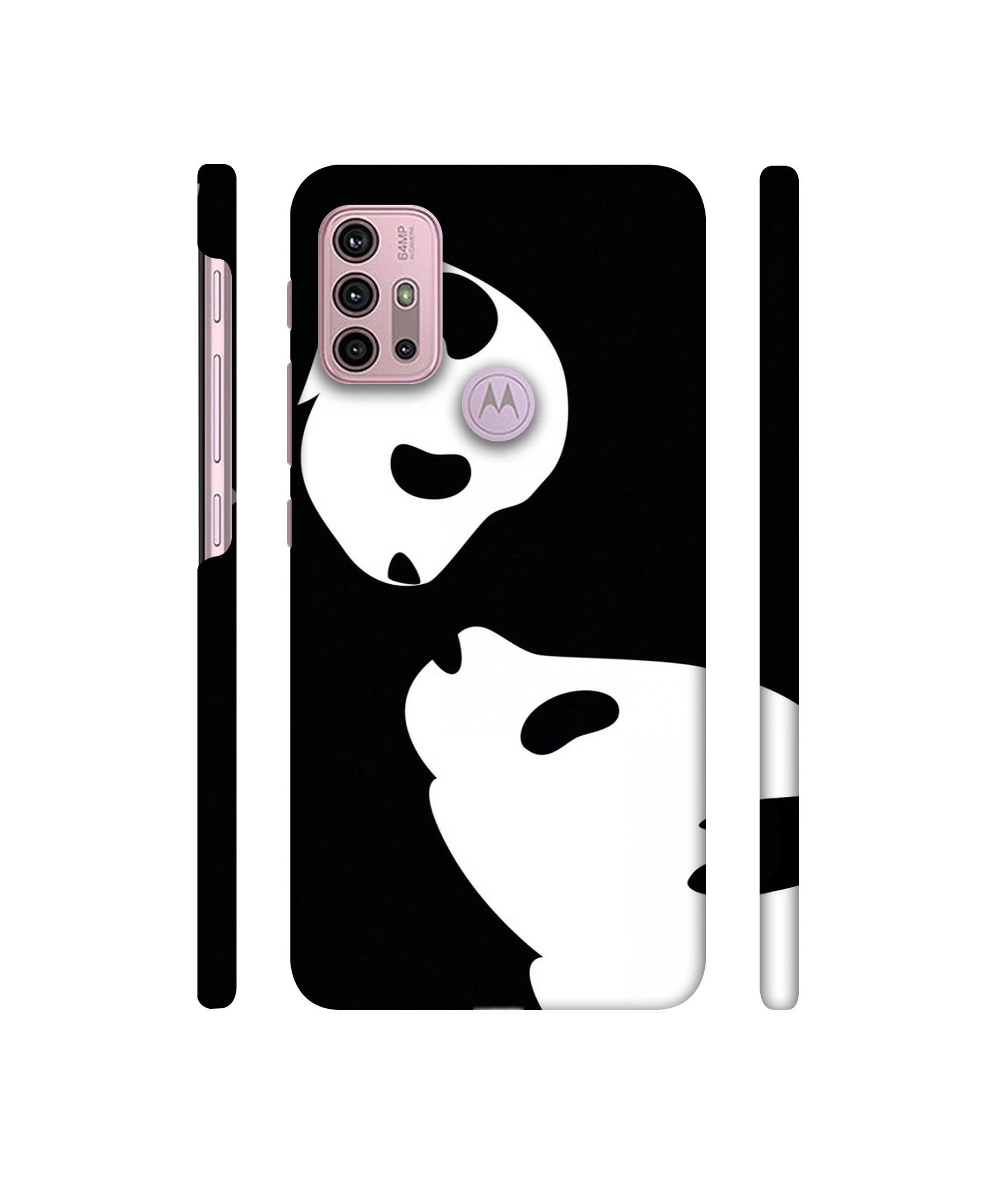 Panda Drawing Designer Hard Back Cover for Motorola Moto G30 / Moto G10 Power