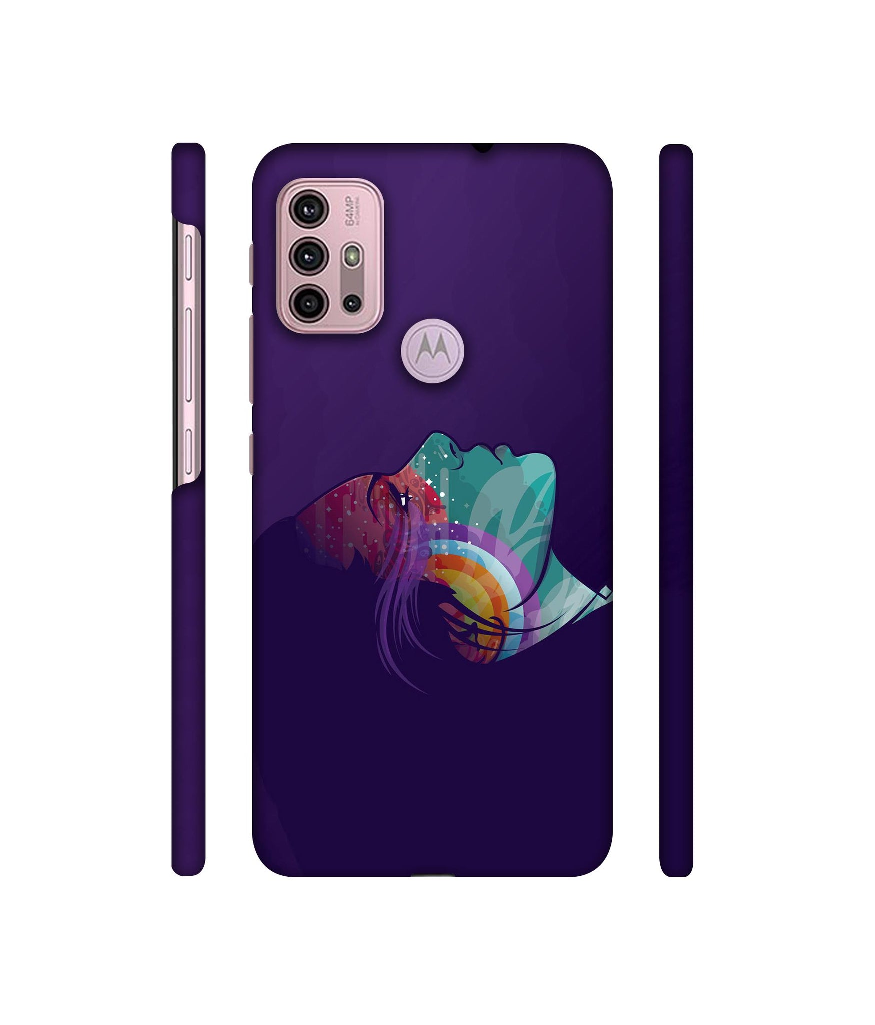 Vector Girl Designer Hard Back Cover for Motorola Moto G30 / Moto G10 Power