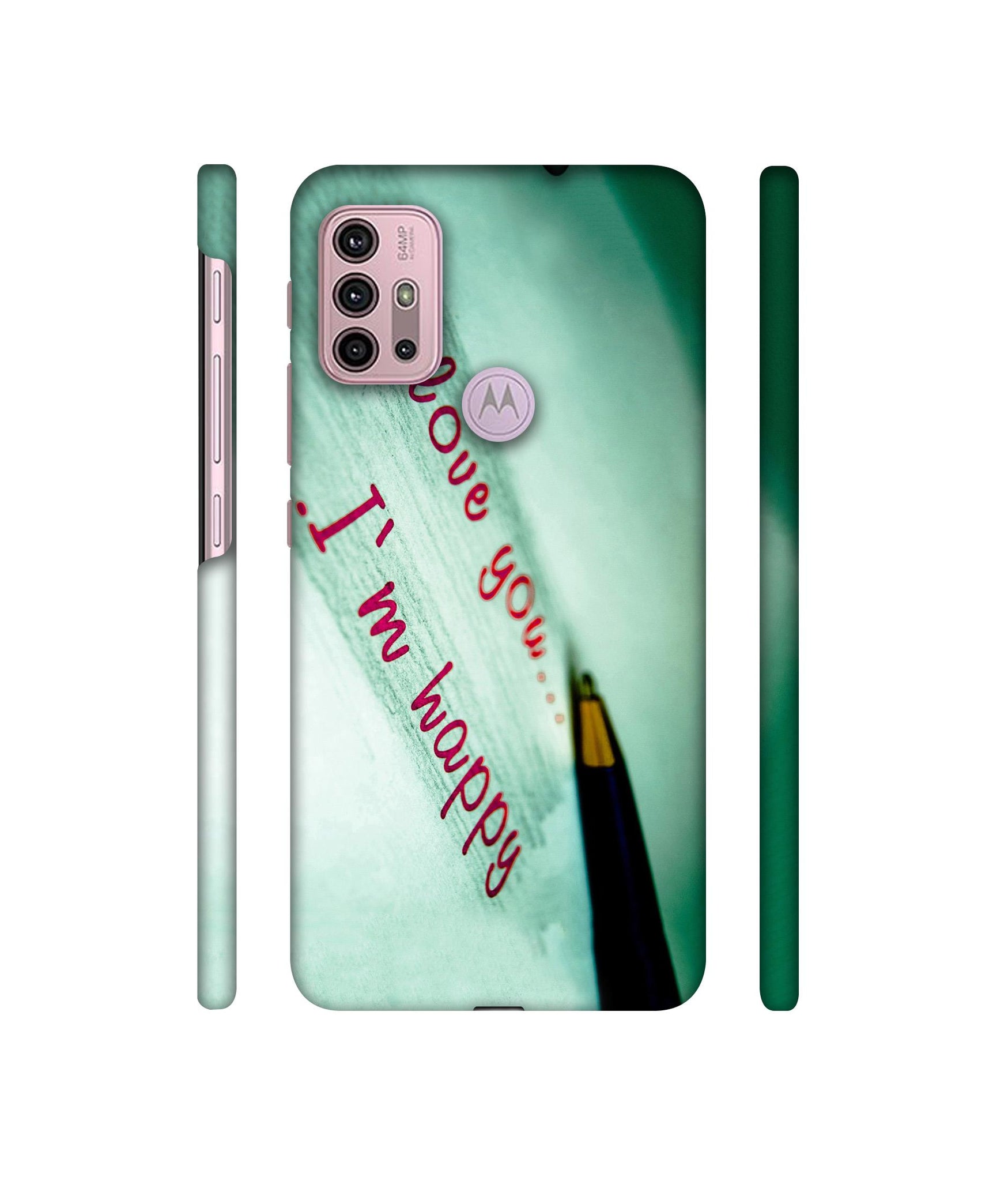 Love Quote Designer Hard Back Cover for Motorola Moto G30 / Moto G10 Power