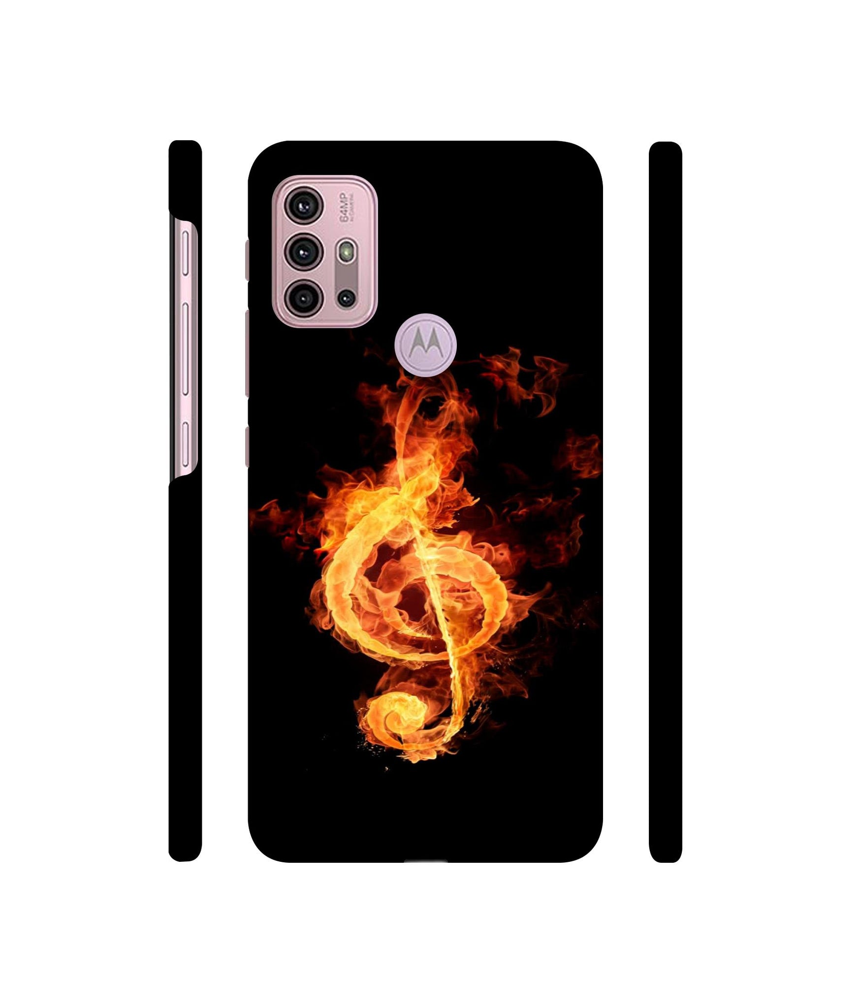 Fire Note Designer Hard Back Cover for Motorola Moto G30 / Moto G10 Power