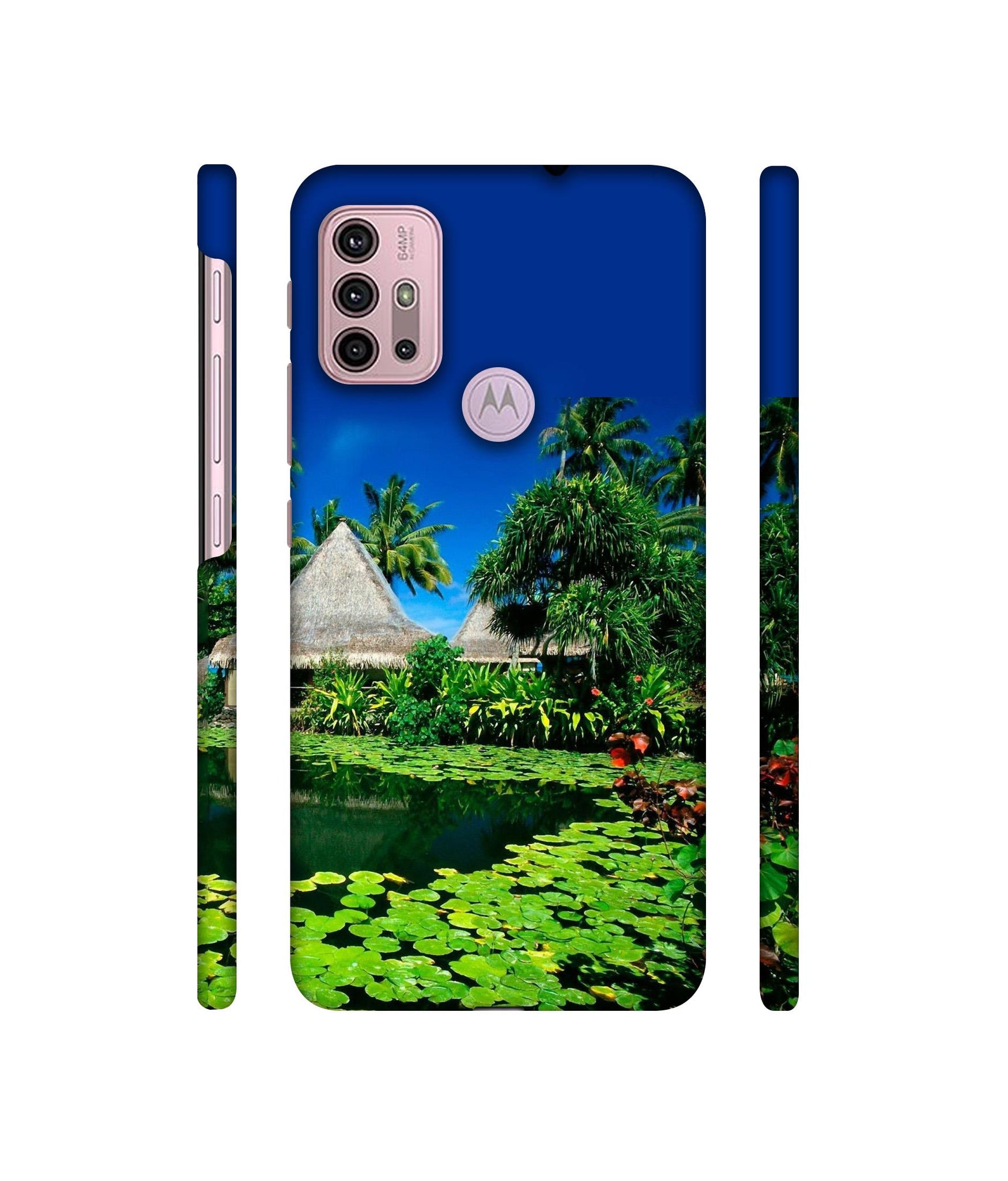 Tropics Water Designer Hard Back Cover for Motorola Moto G30 / Moto G10 Power