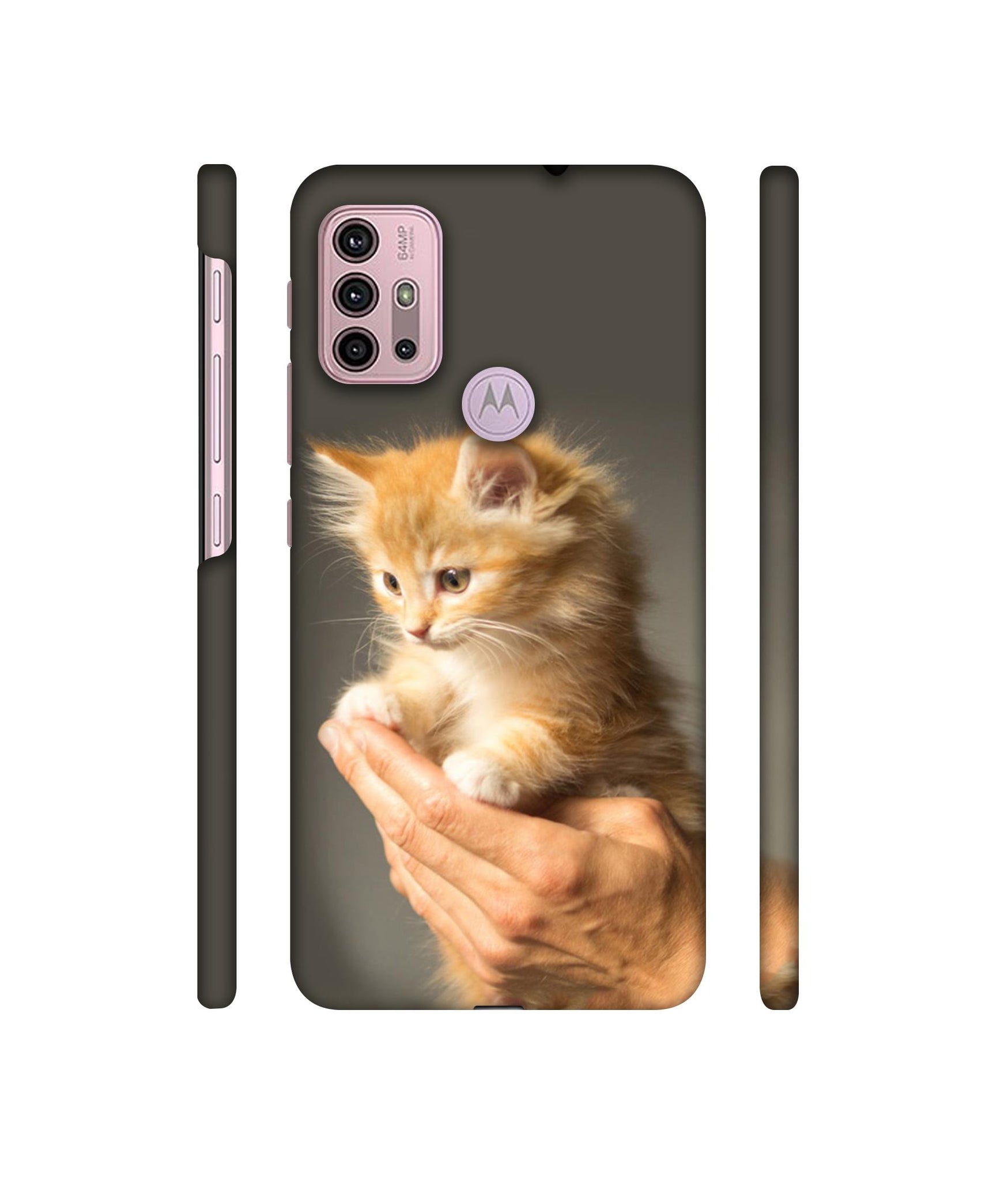 Cute Kitten Designer Hard Back Cover for Motorola Moto G30 / Moto G10 Power