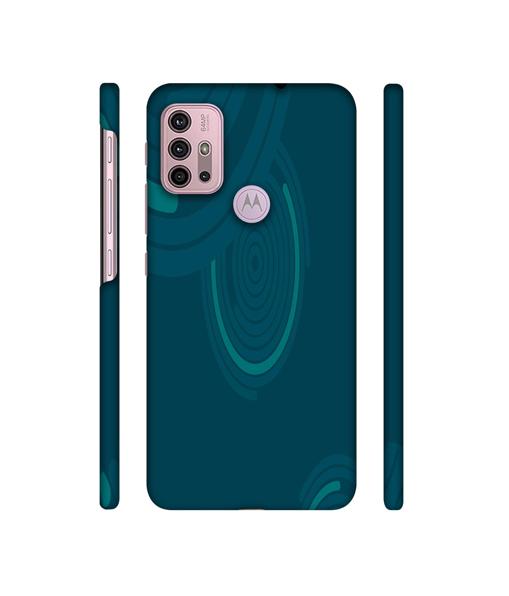 Round Texture Designer Hard Back Cover for Motorola Moto G30 / Moto G10 Power