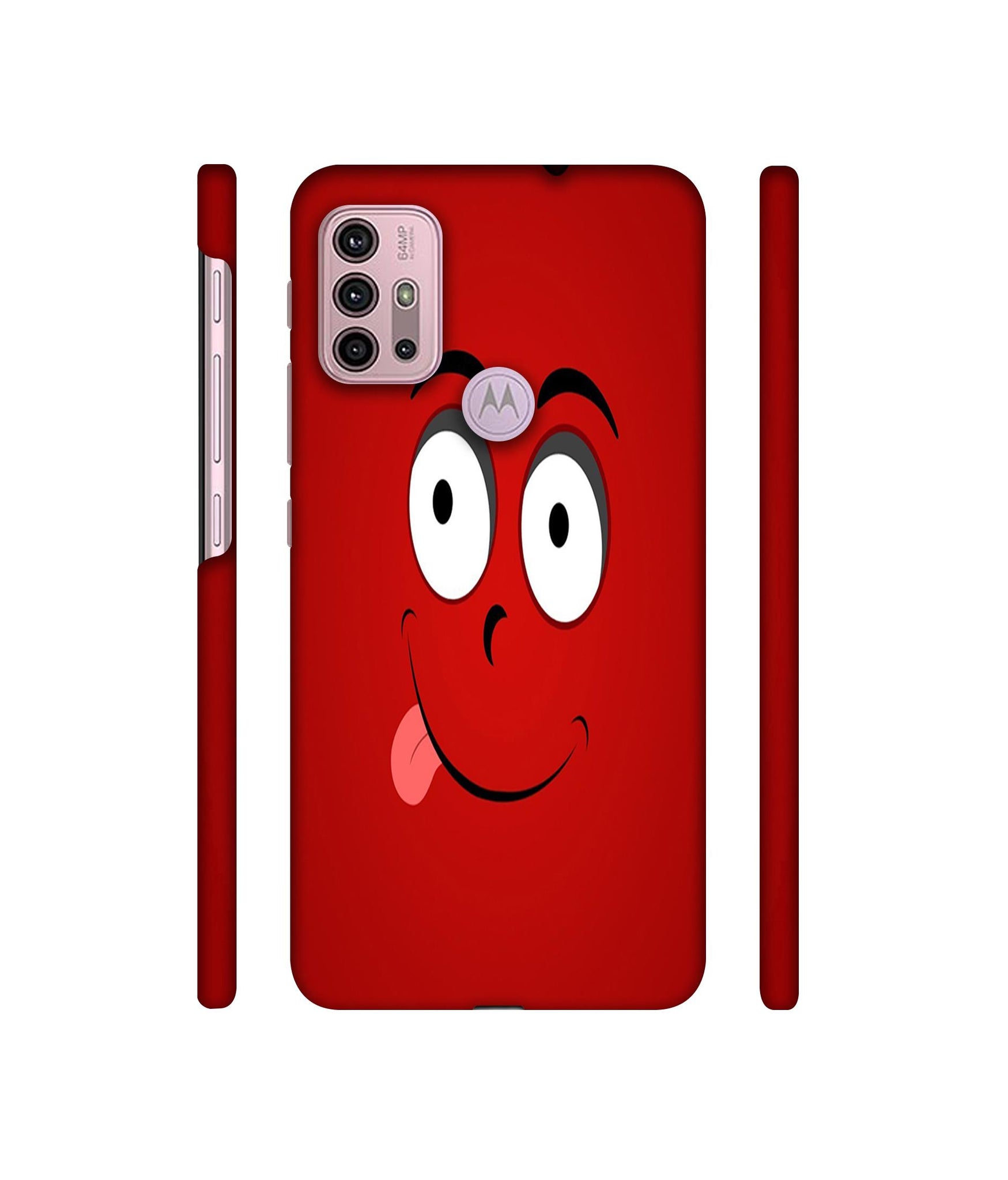 Greedy Smile Designer Hard Back Cover for Motorola Moto G30 / Moto G10 Power