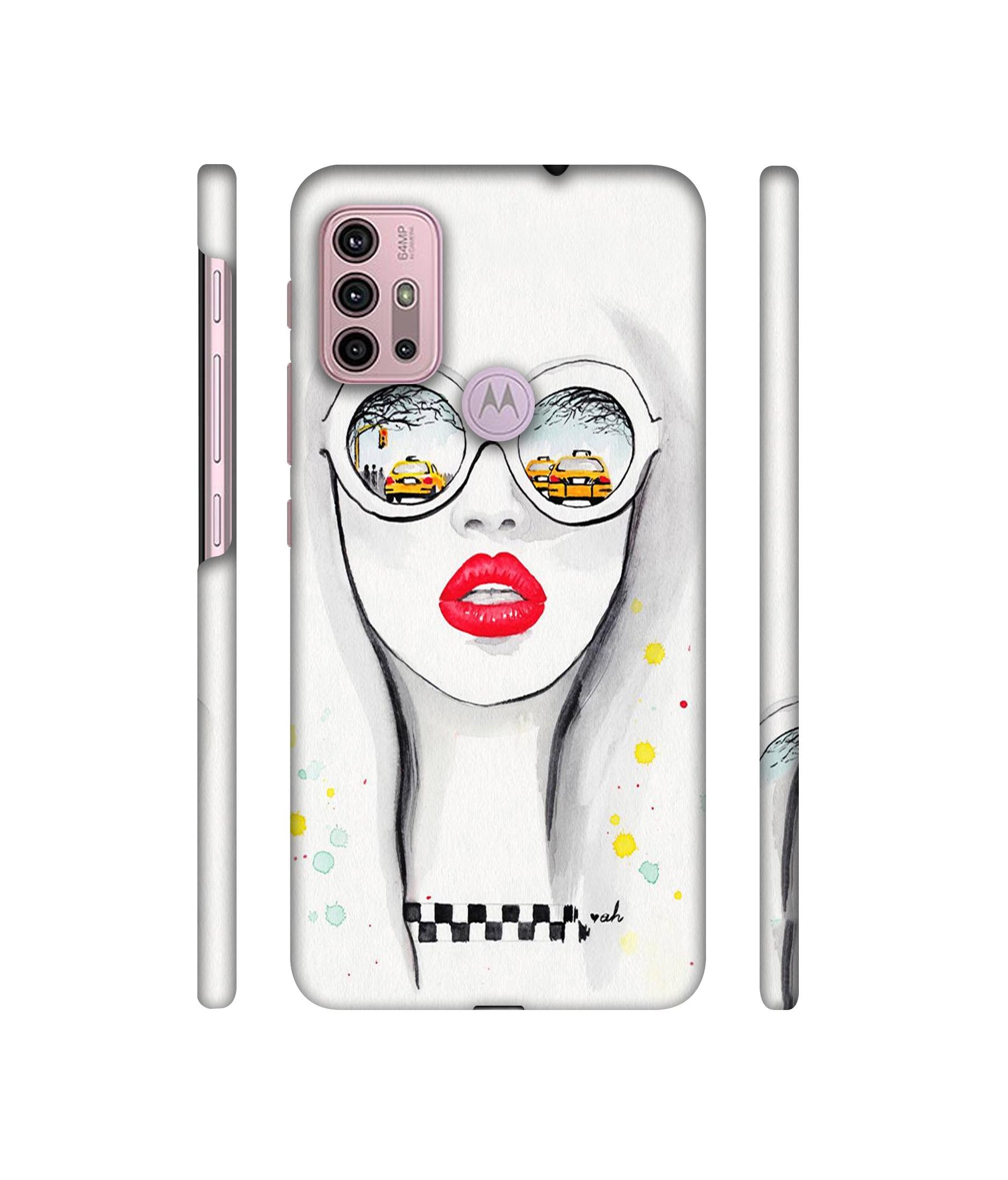 Girl Designer Hard Back Cover for Motorola Moto G30 / Moto G10 Power