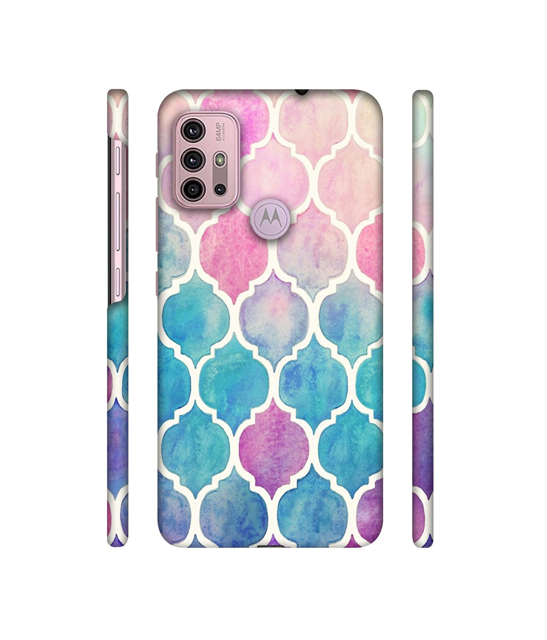 Patterns Art Designer Hard Back Cover for Motorola Moto G30 / Moto G10 Power