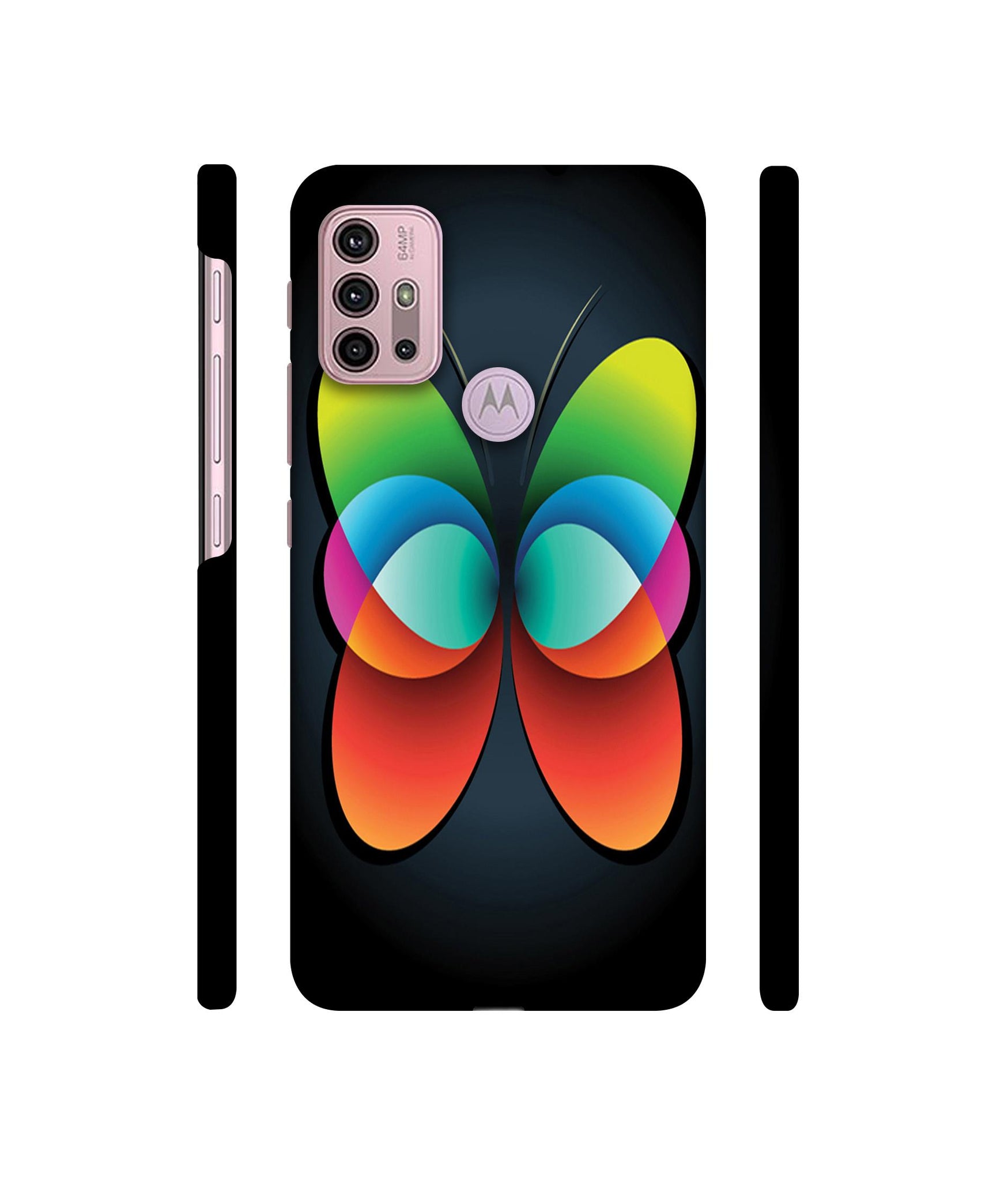 Colourfull Butterfly Designer Hard Back Cover for Motorola Moto G30 / Moto G10 Power