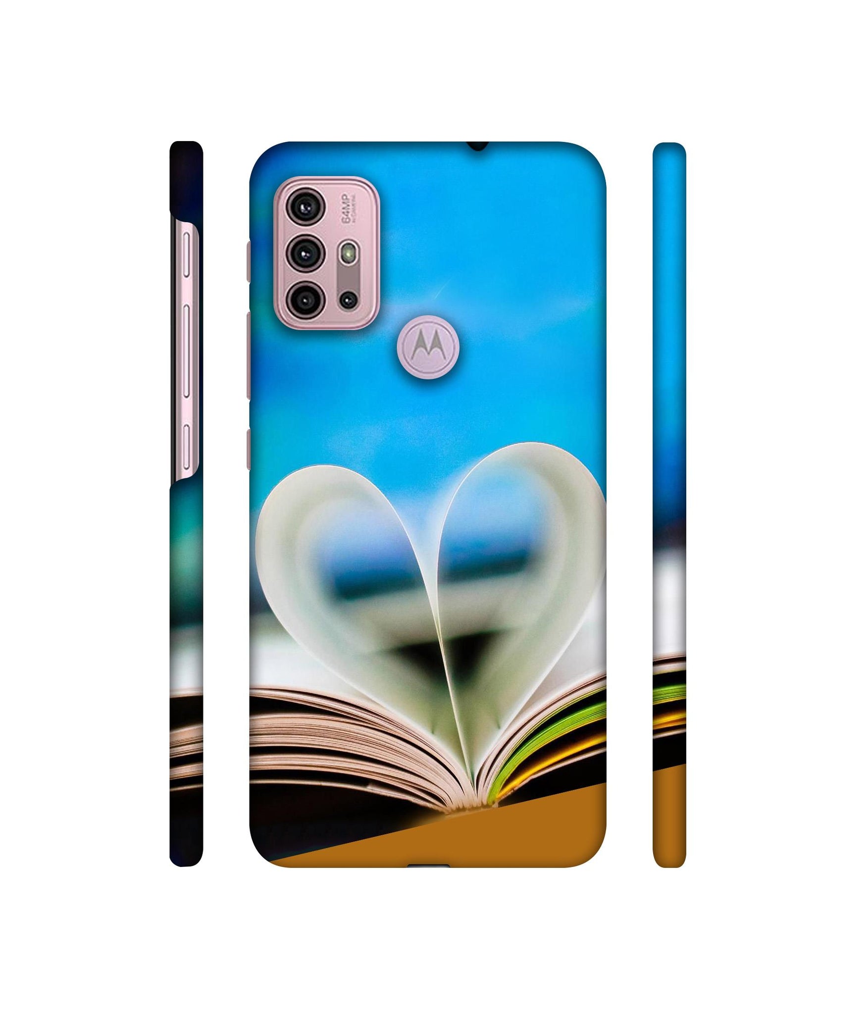 Love Book Designer Hard Back Cover for Motorola Moto G30 / Moto G10 Power