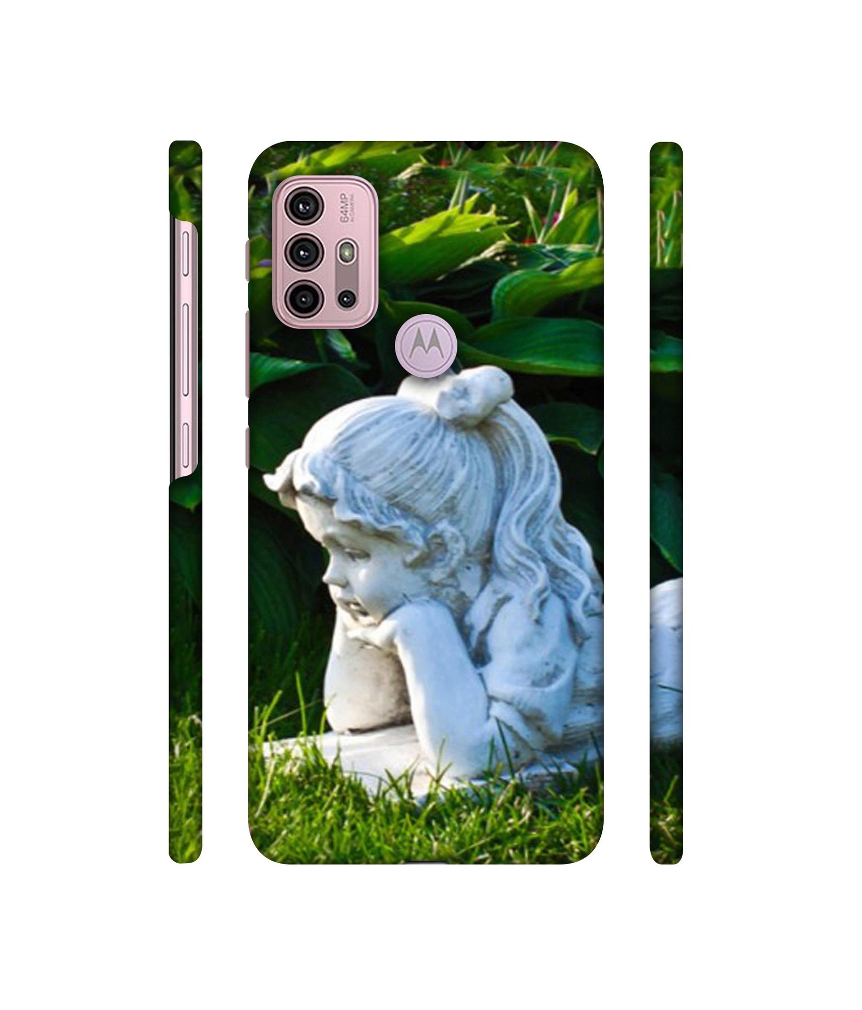 Statue of Girl Designer Hard Back Cover for Motorola Moto G30 / Moto G10 Power