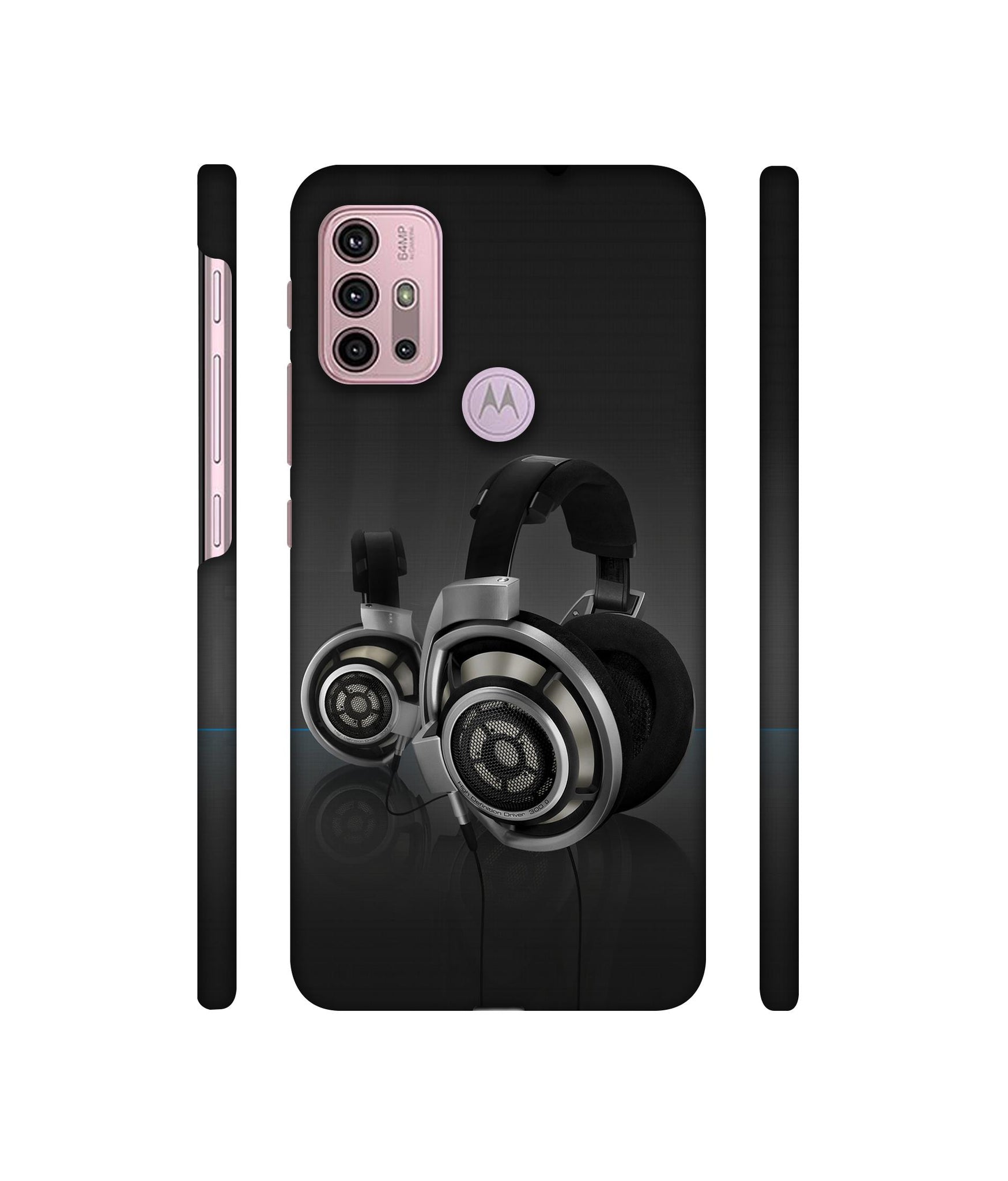 Head Phone Designer Hard Back Cover for Motorola Moto G30 / Moto G10 Power