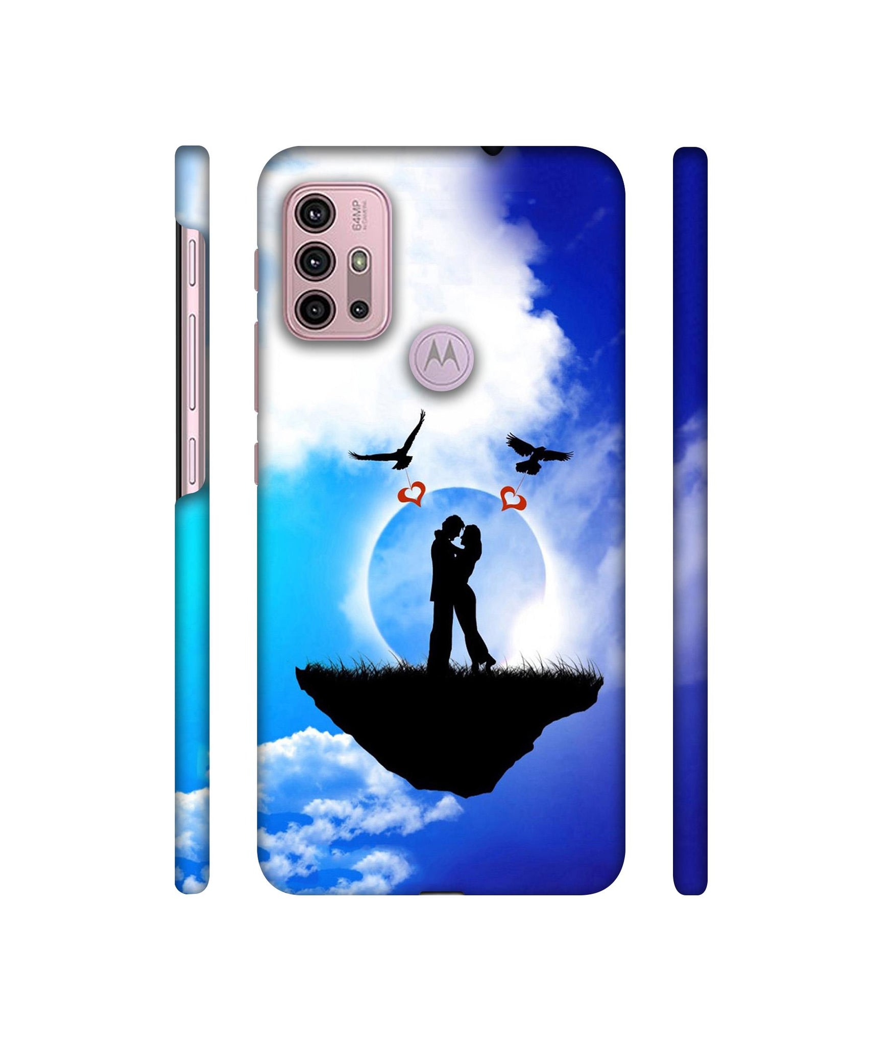 Flying Love Designer Hard Back Cover for Motorola Moto G30 / Moto G10 Power