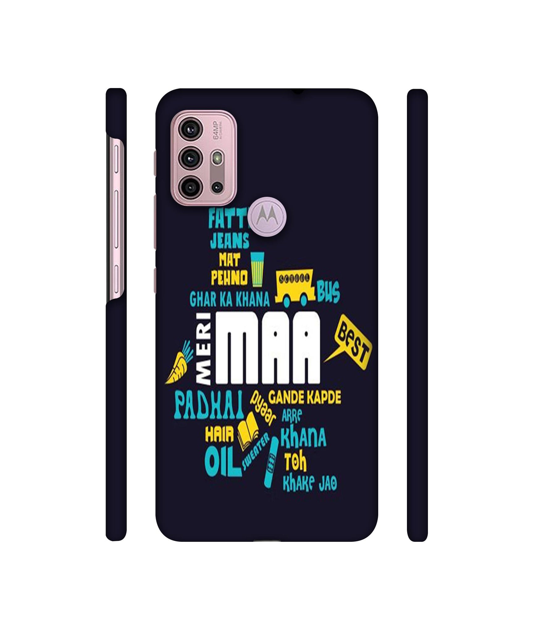 Maa Designer Hard Back Cover for Motorola Moto G30 / Moto G10 Power