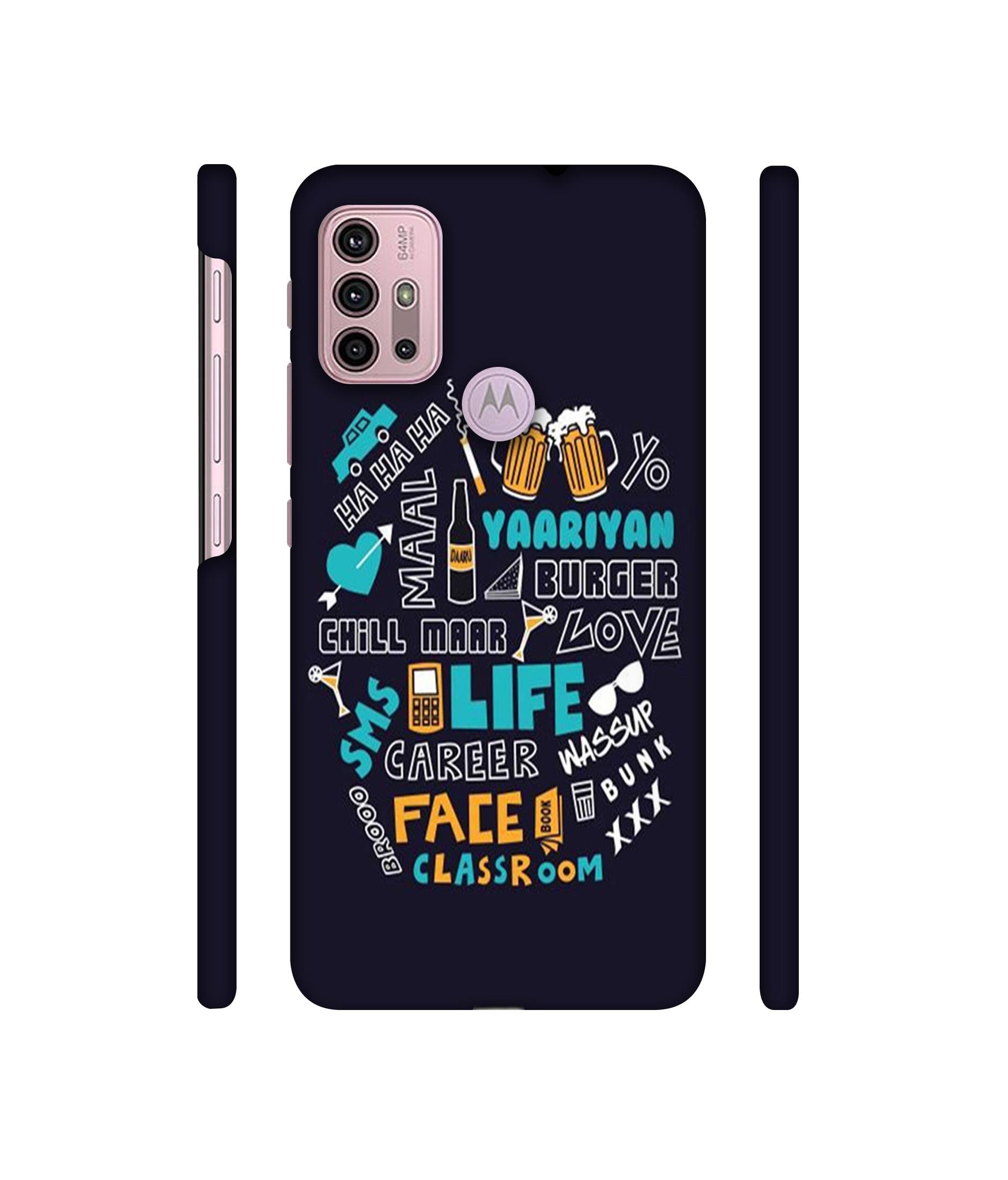 Funny Quote Designer Hard Back Cover for Motorola Moto G30 / Moto G10 Power