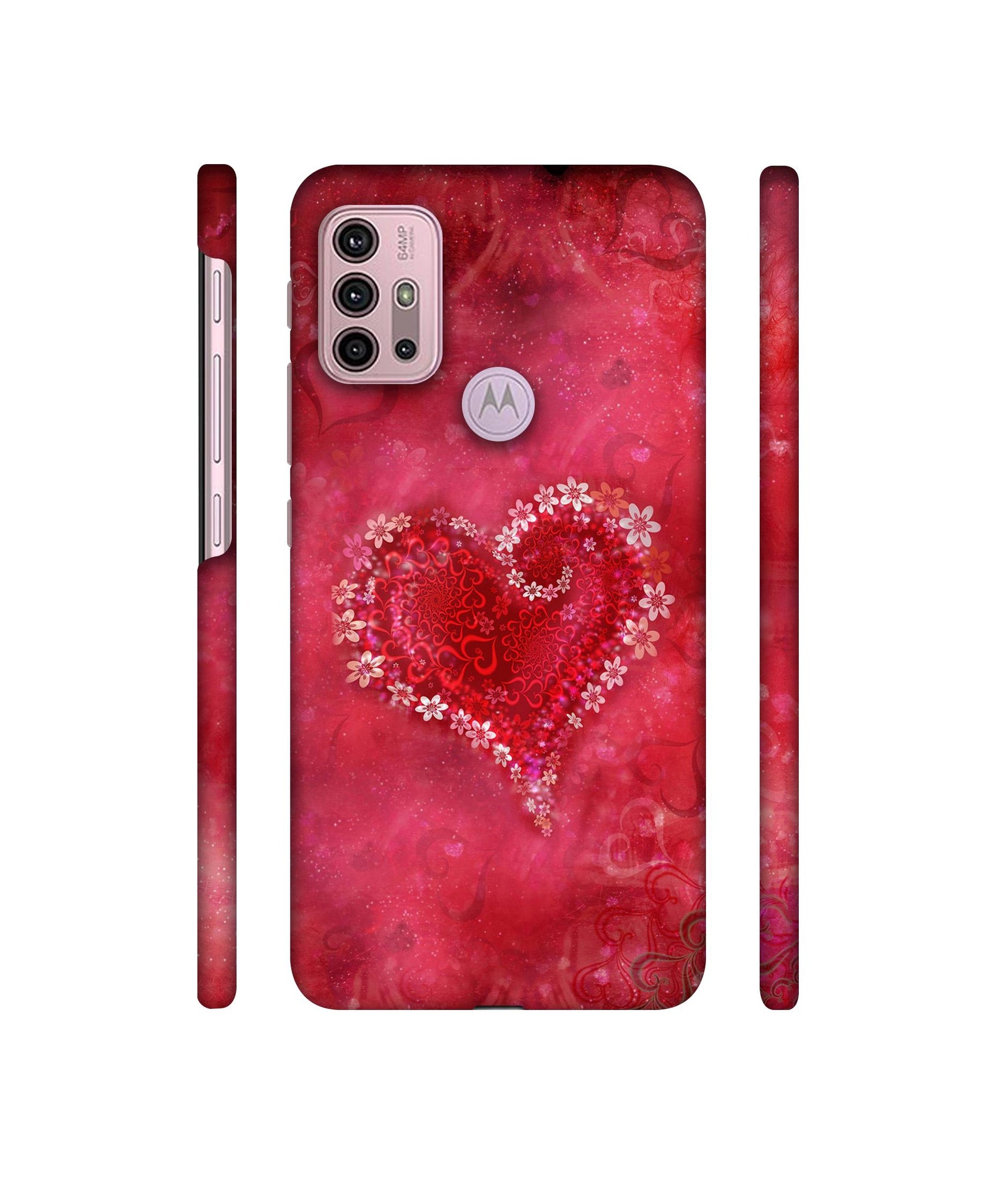 Heart Designer Hard Back Cover for Motorola Moto G30 / Moto G10 Power