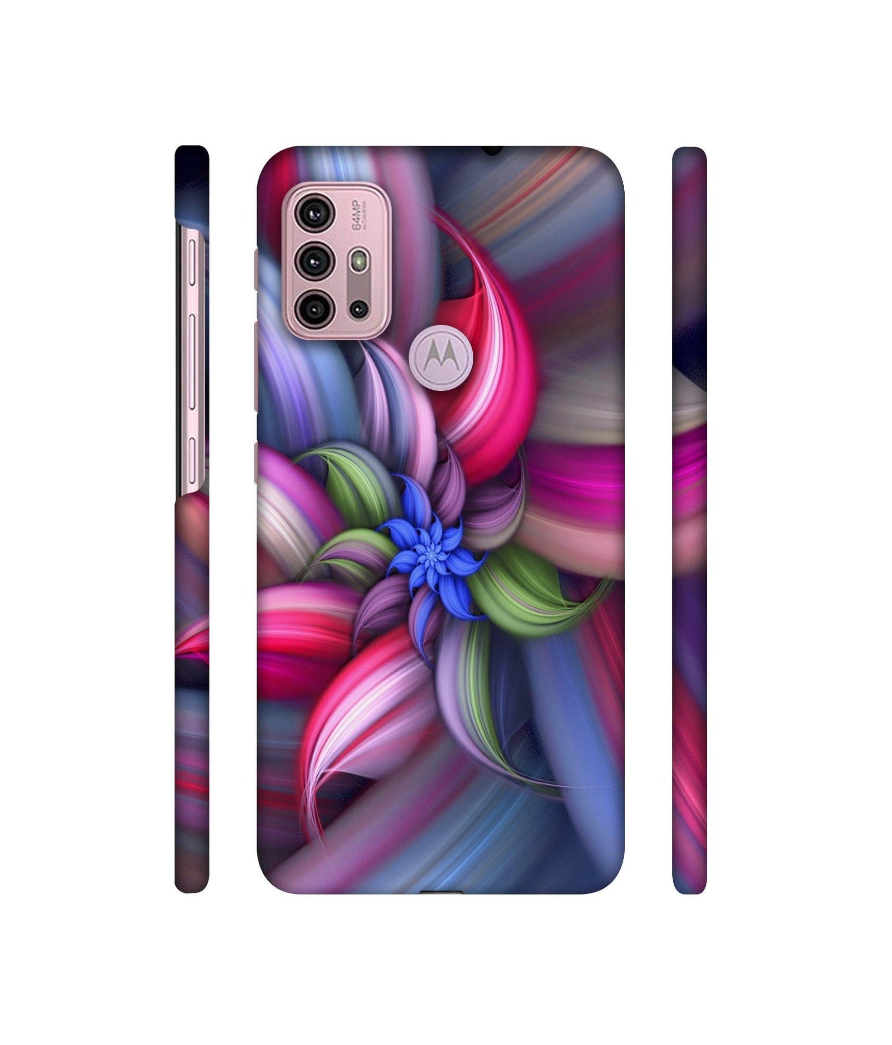 Colorful Flower Designer Hard Back Cover for Motorola Moto G30 / Moto G10 Power