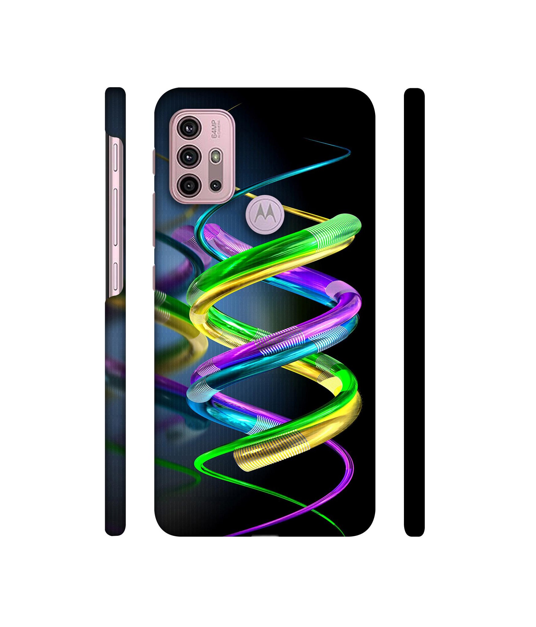 3D Spiral Designer Hard Back Cover for Motorola Moto G30 / Moto G10 Power