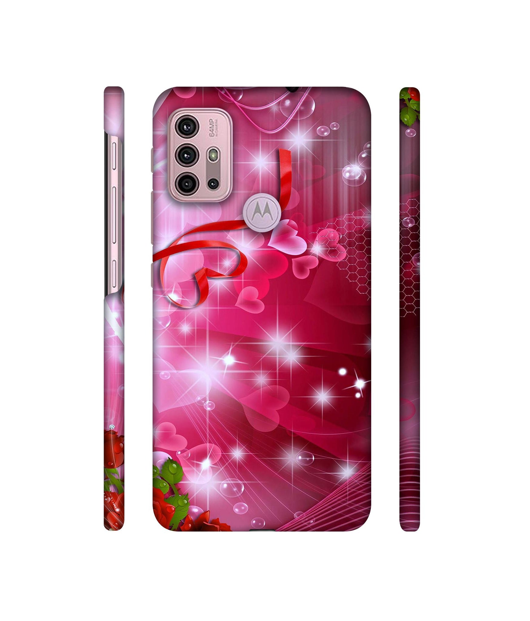 Love Designer Hard Back Cover for Motorola Moto G30 / Moto G10 Power