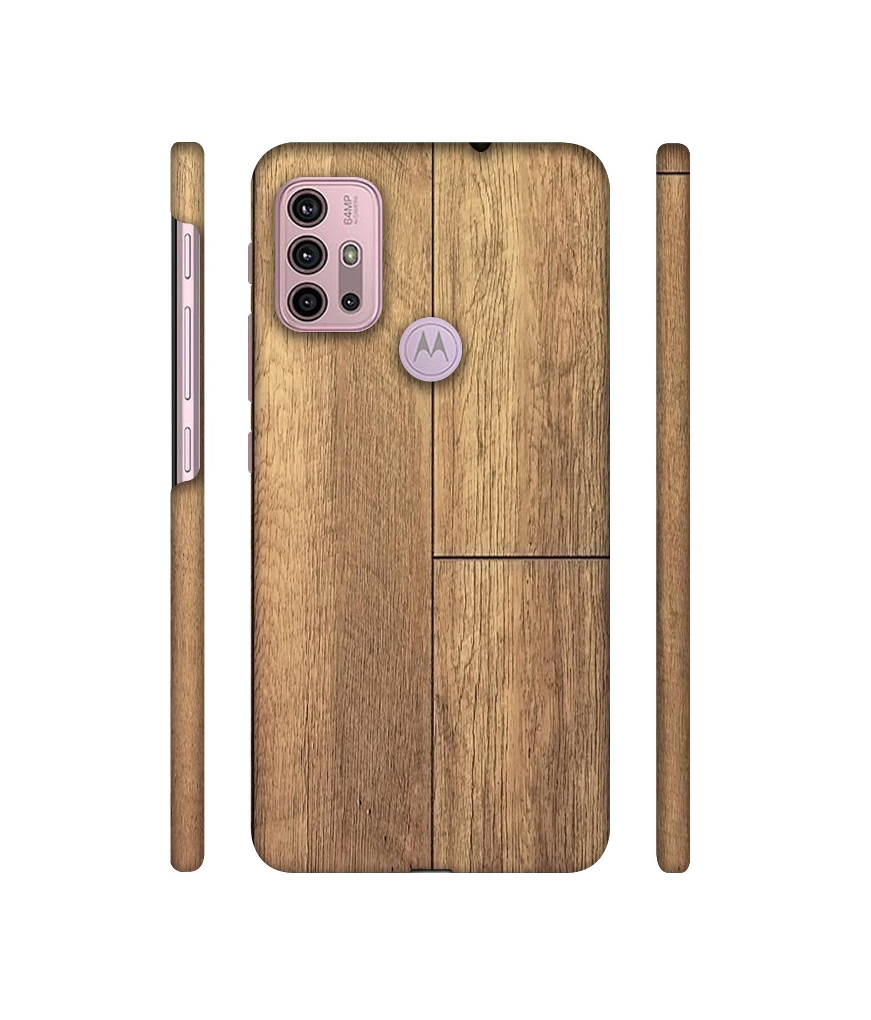 Wood Stretcher Designer Hard Back Cover for Motorola Moto G30 / Moto G10 Power