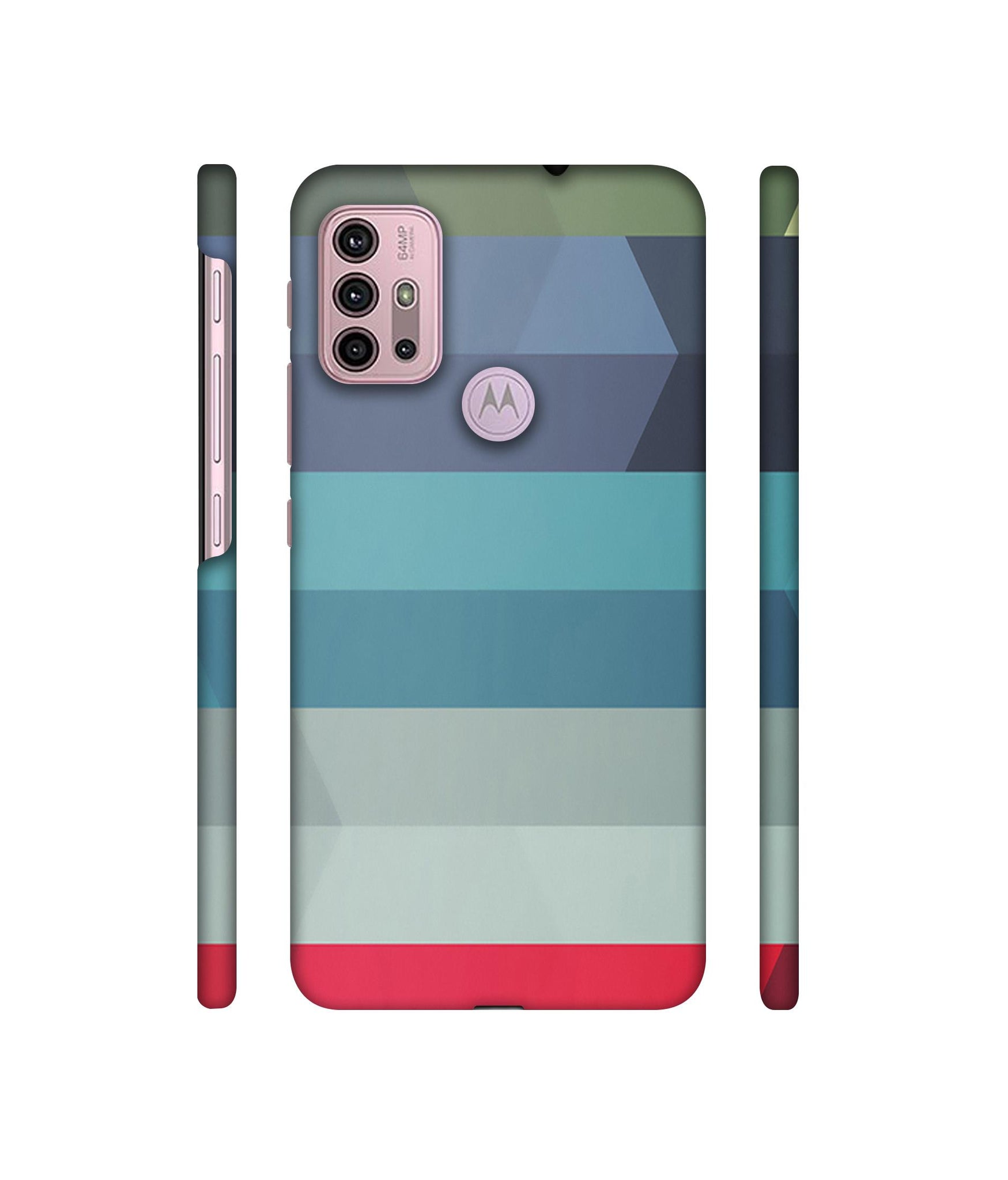 Colorful Lines Designer Hard Back Cover for Motorola Moto G30 / Moto G10 Power