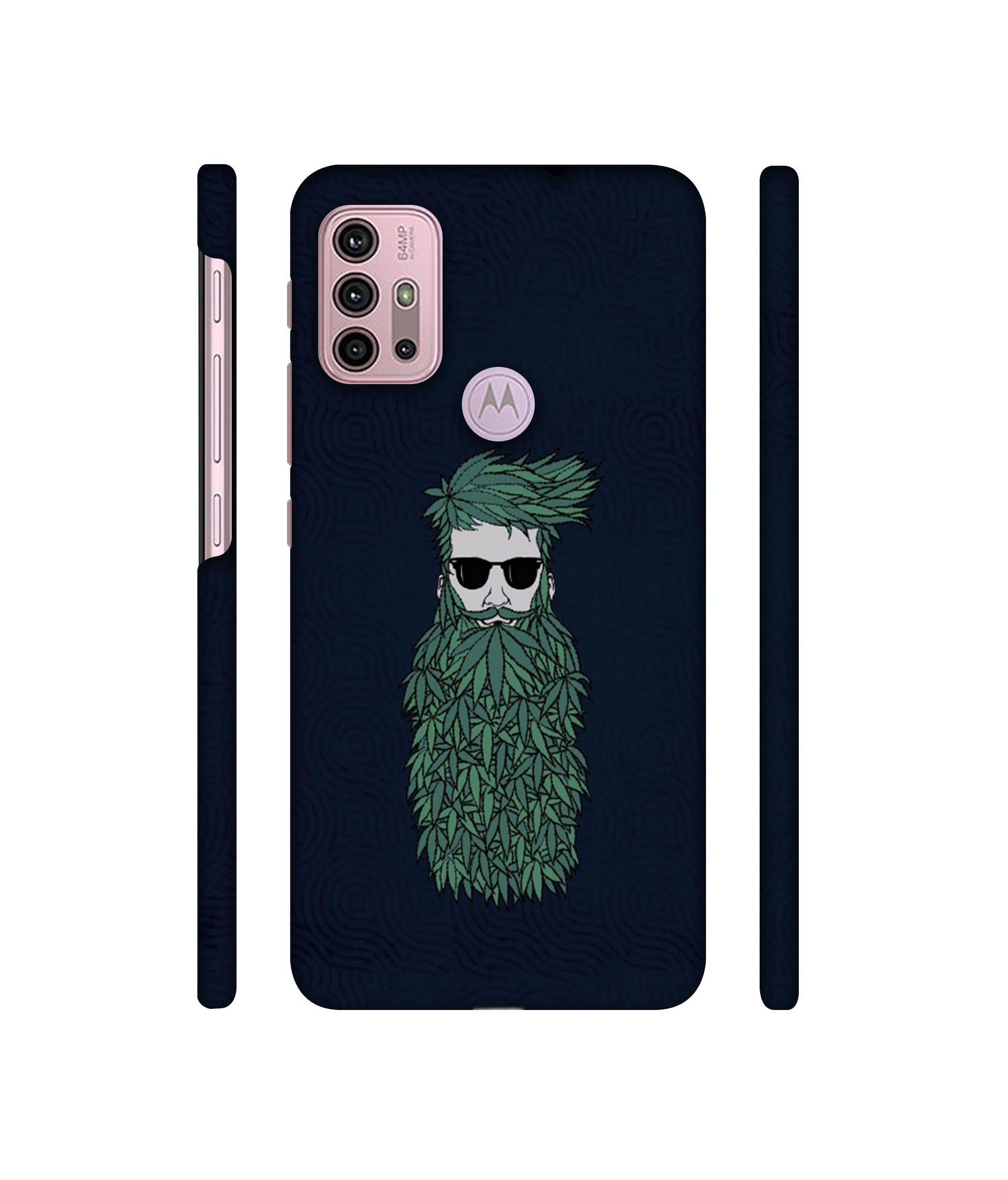 Beard Man Designer Hard Back Cover for Motorola Moto G30 / Moto G10 Power