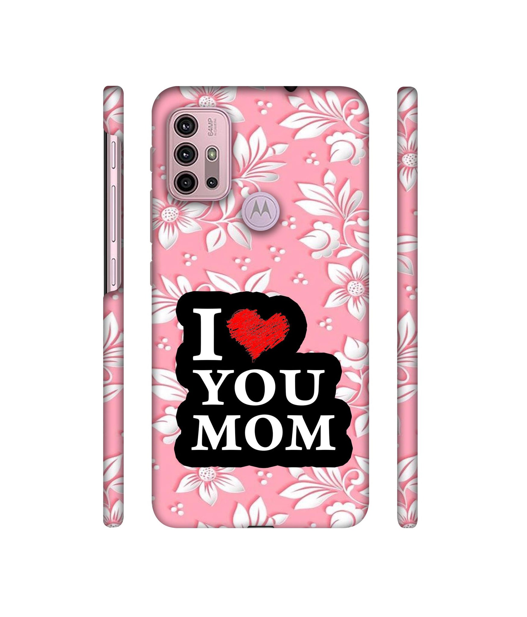 I Love Mom Designer Hard Back Cover for Motorola Moto G30 / Moto G10 Power